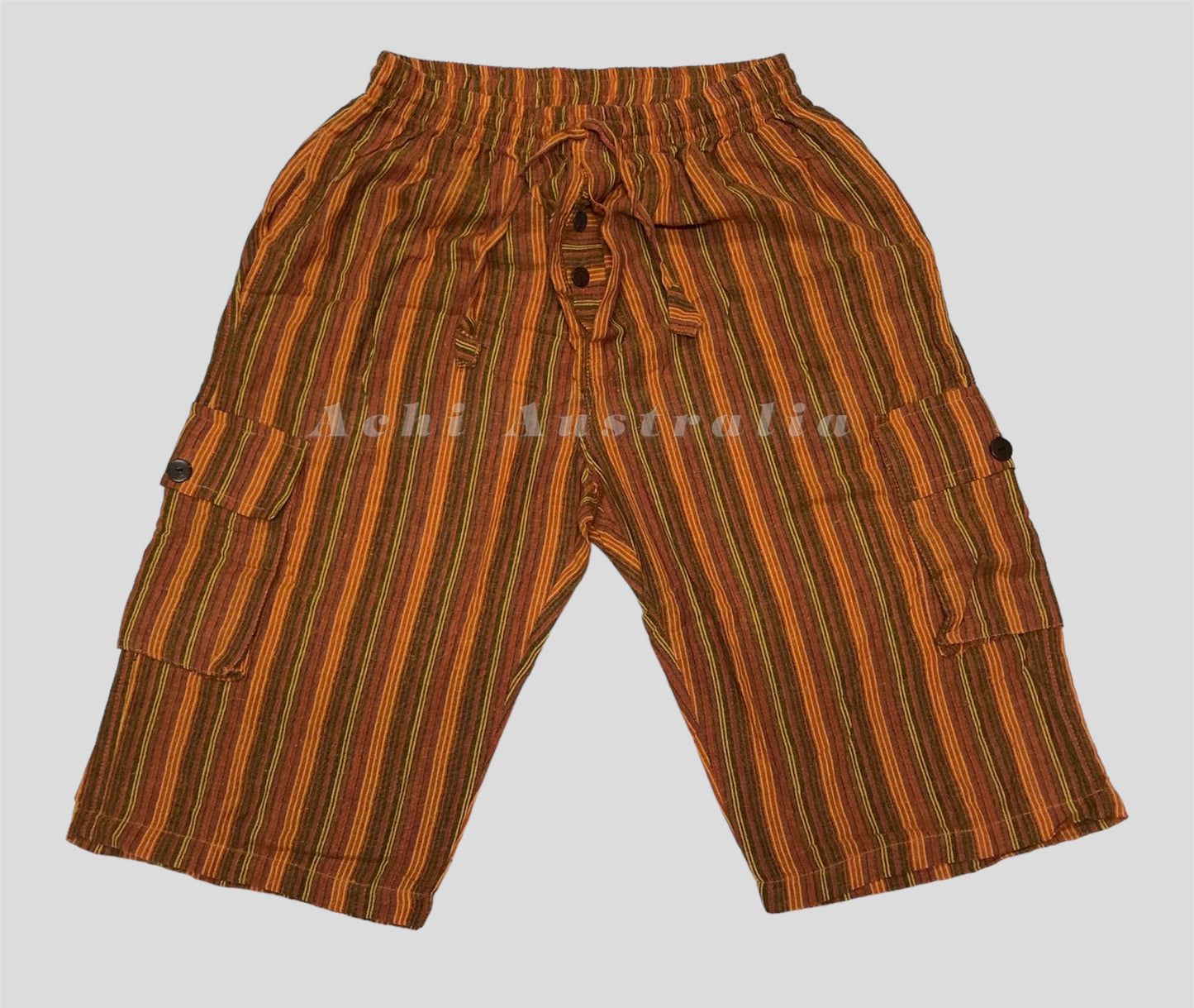 3/4 Cotton Cargo Shorts