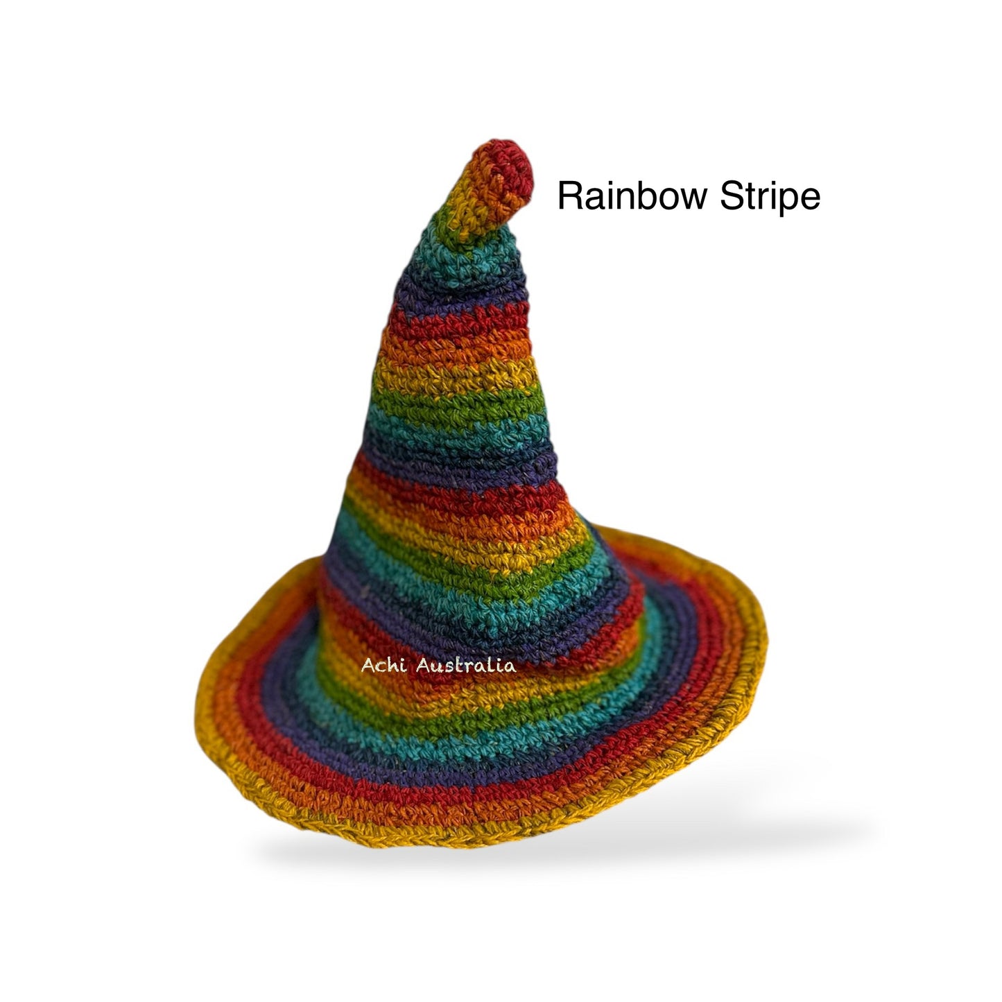 Rainbow Pixie hood hemp hat