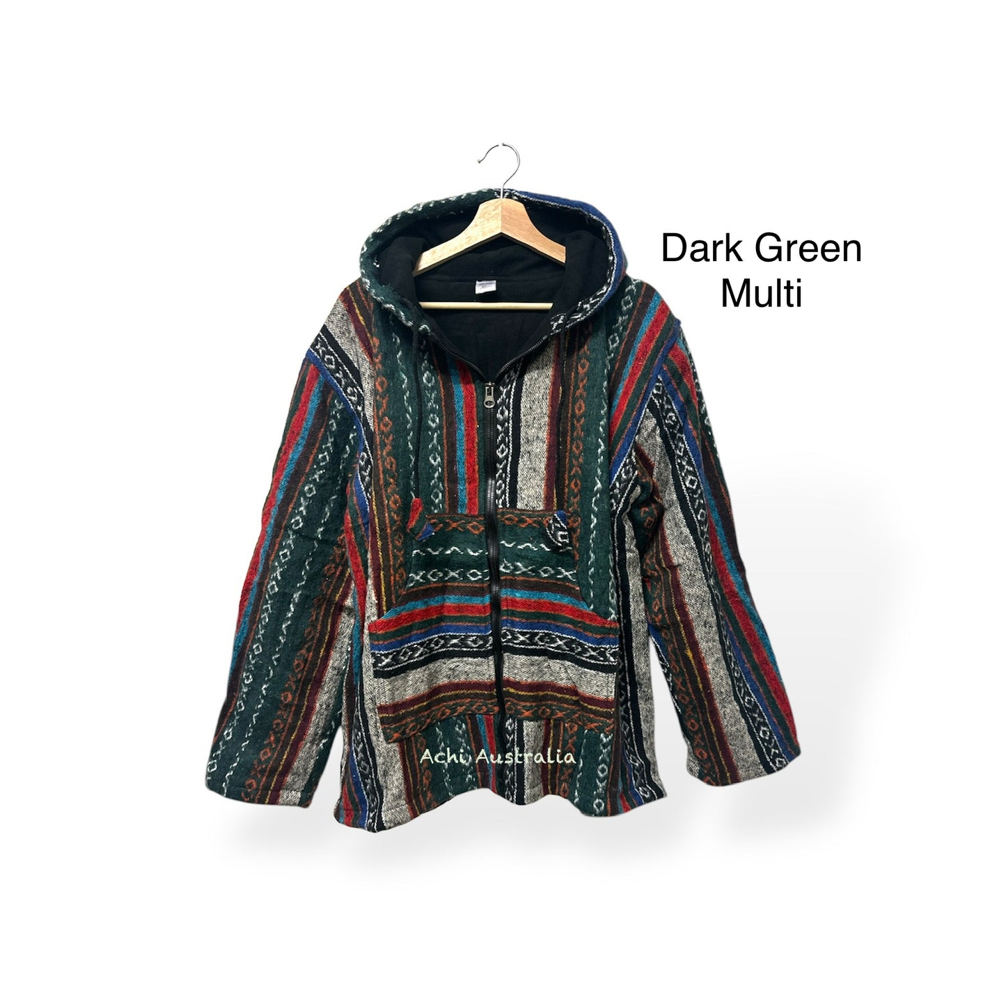 Cotton jacket with hoodie and zipper close