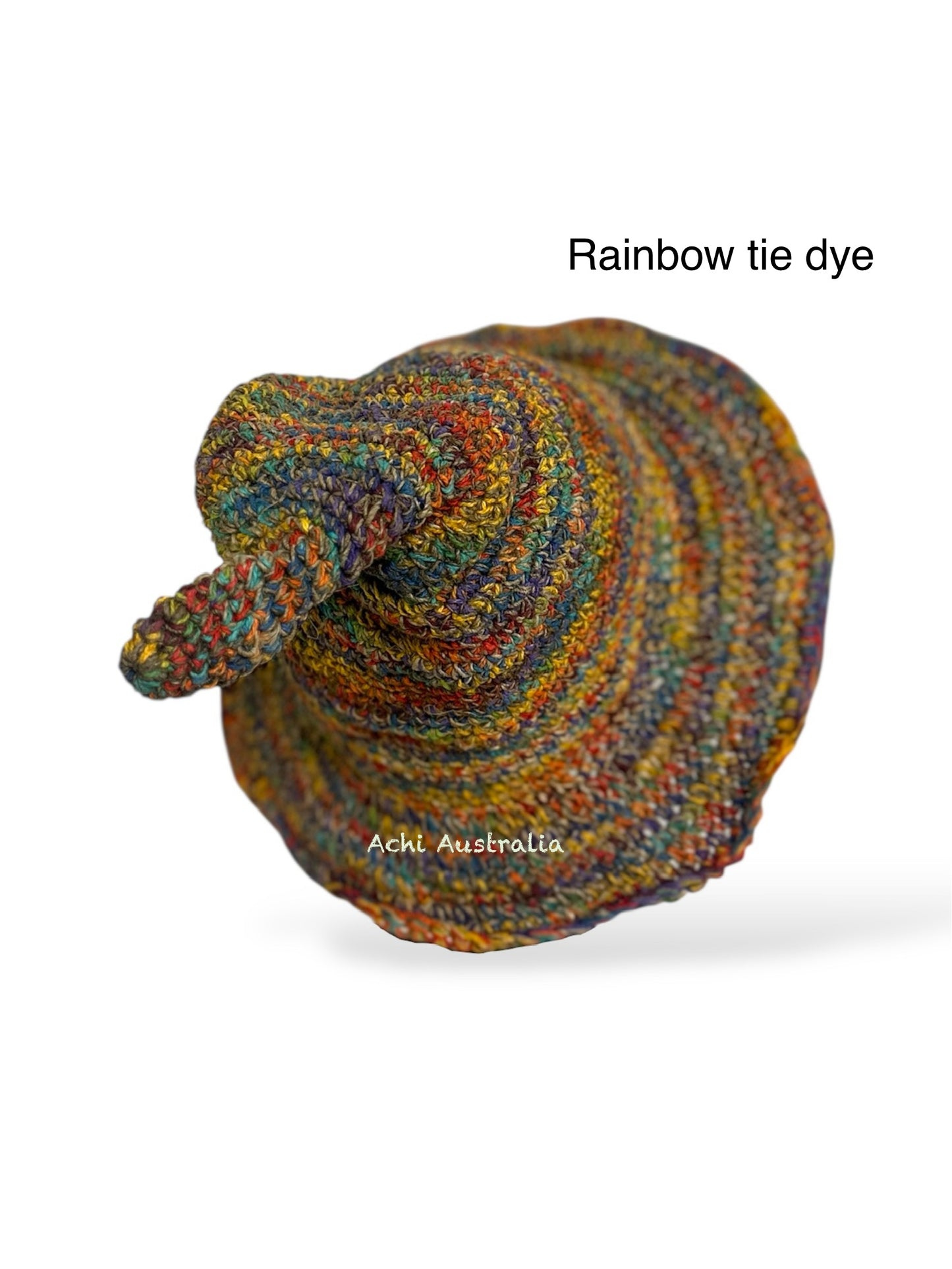 Rainbow Pixie hood hemp hat