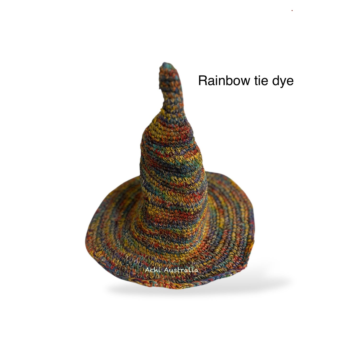 Rainbow Pixie hood hemp hat