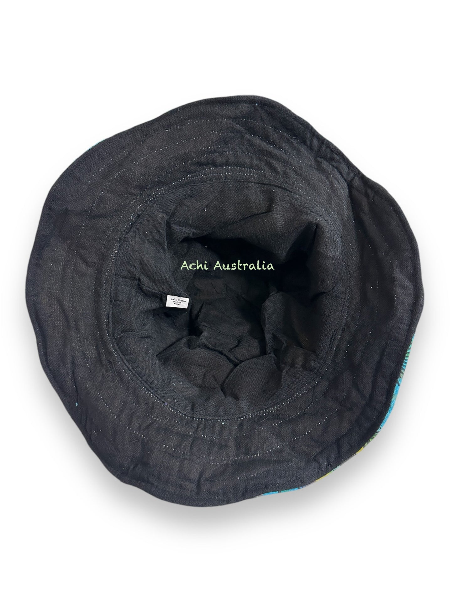 Rainbow cotton tie dye sun & moon Hat with extra lining