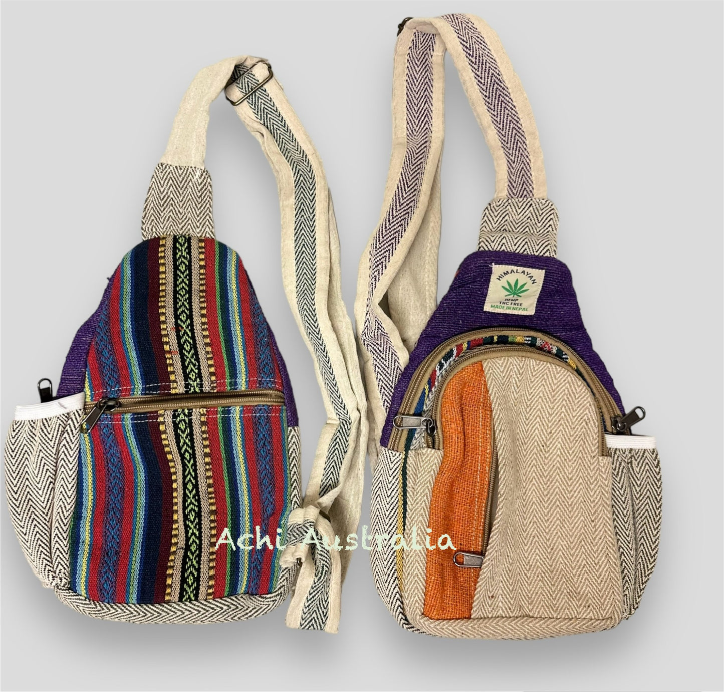 Multi Hemp and Cotton carry bag