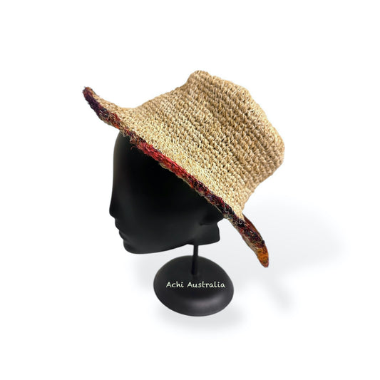 Silk hemp cotton hat