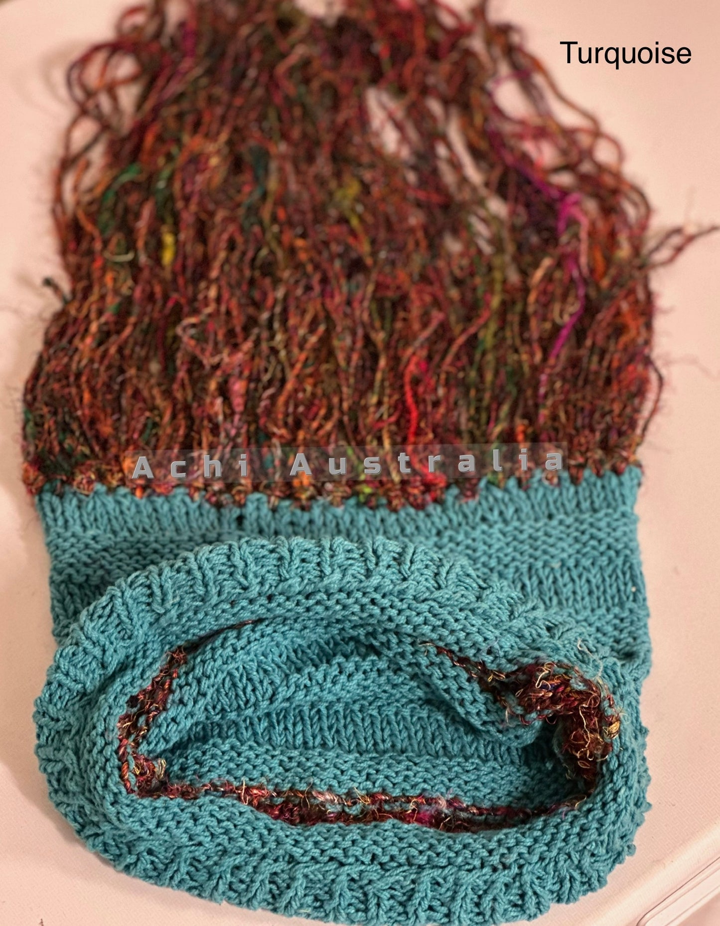 Cotton hat with silk tassels