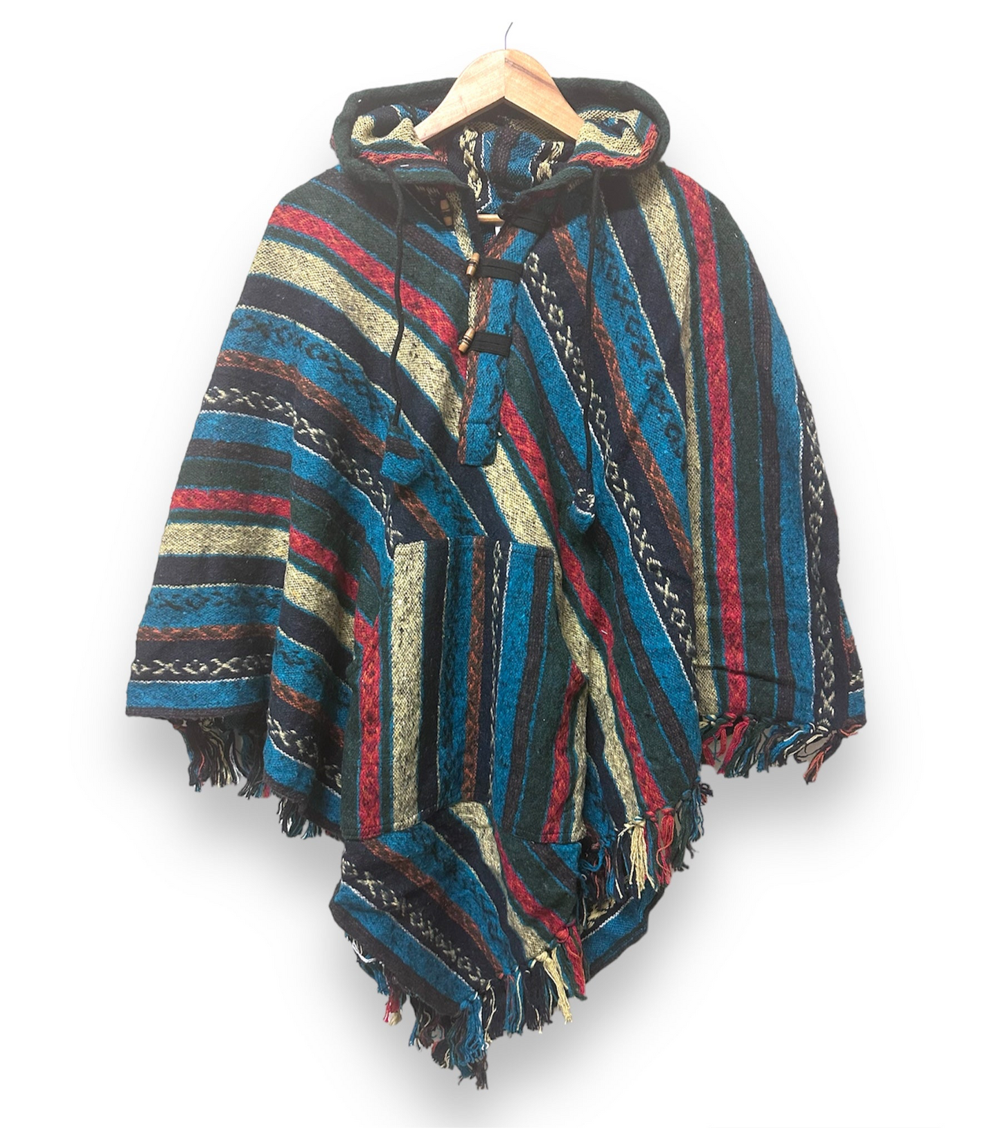 Boho Hippie Cotton Triangle Poncho