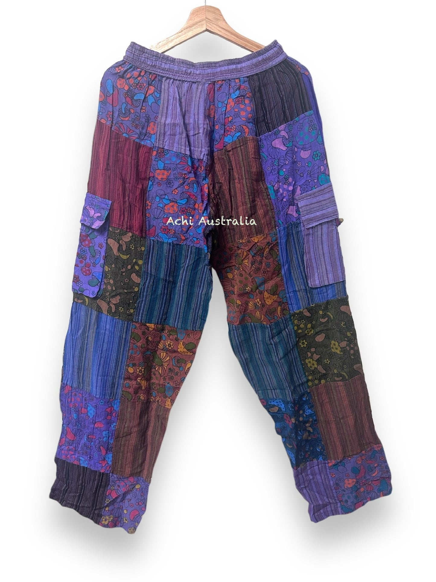 Patch mushrooms print Cargo Pants