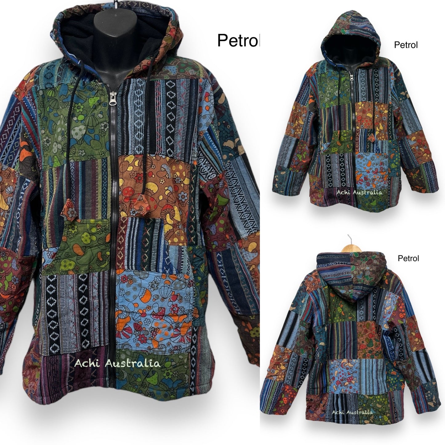 Patch Mushroom fleece Lining Jacket for both men & women