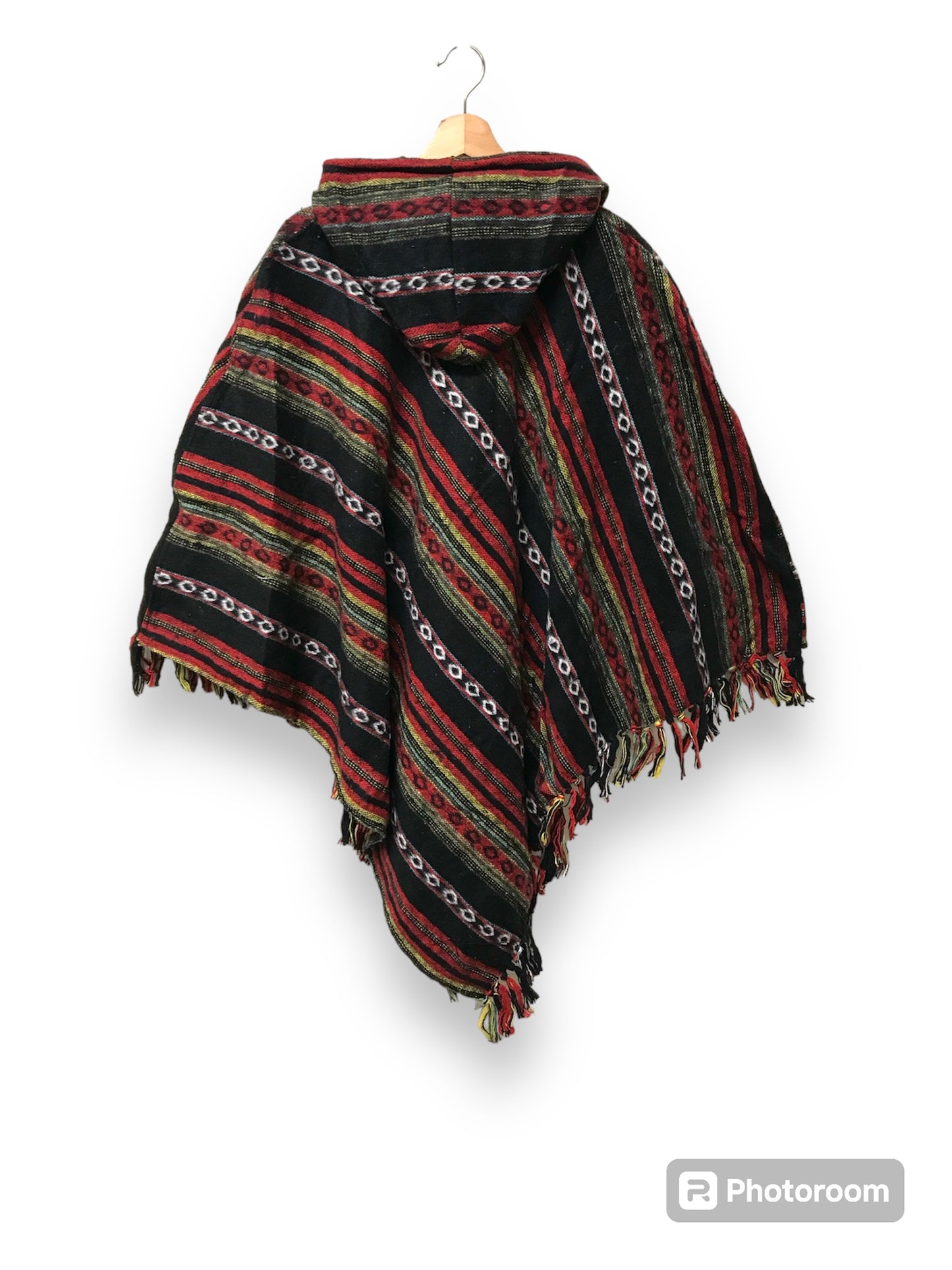 Boho Hippie Cotton Triangle Poncho