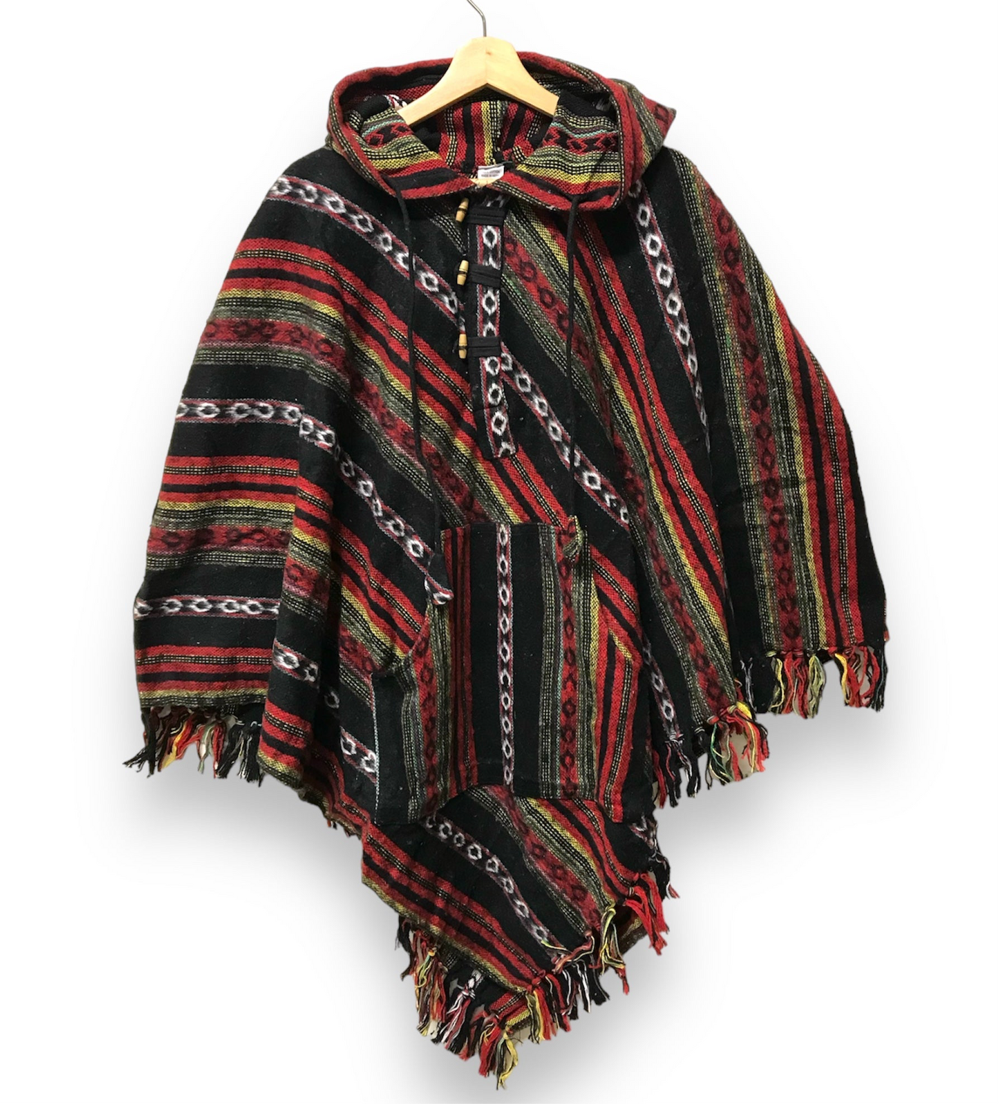 Boho Hippie Cotton Triangle Poncho