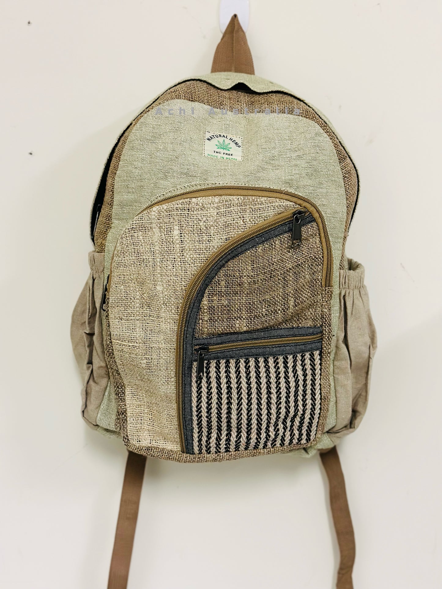 Beautiful boho Hippie Hemp/Cotton backpack