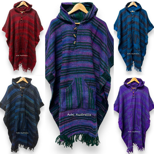 100% Arcylic Ponchos from India