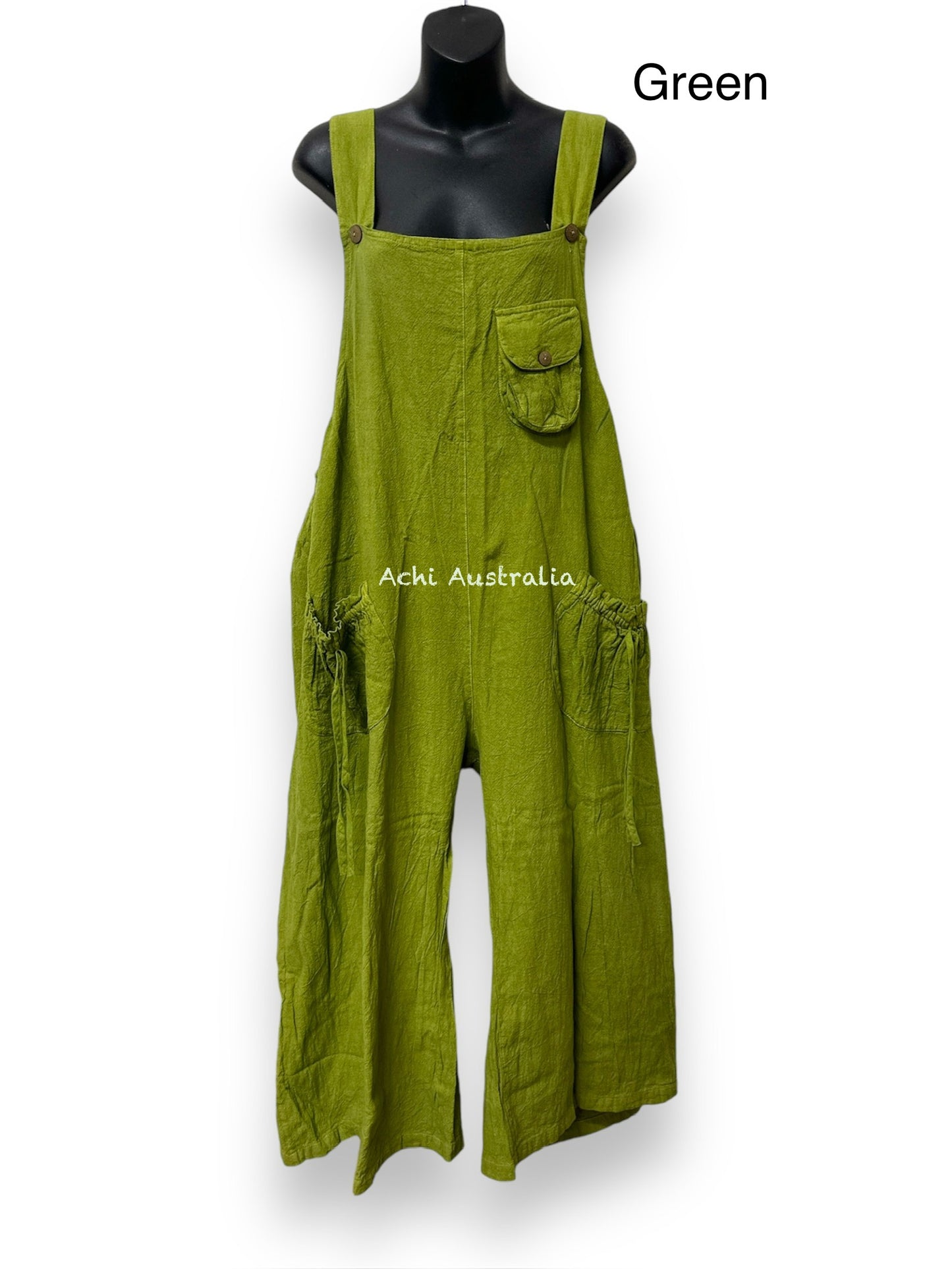 Women Cotton Jumpsuit with wide leg and super comfortable.