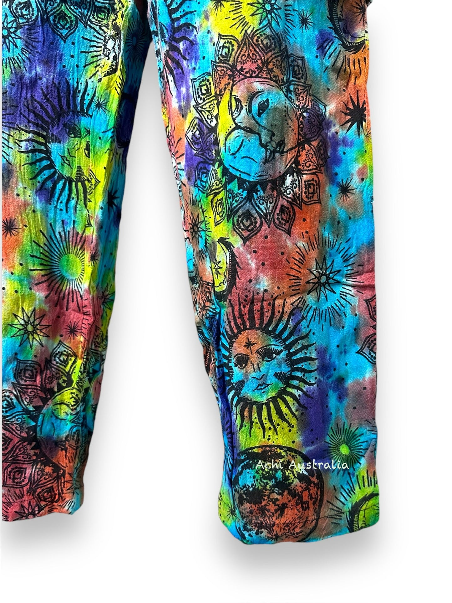 Tie dye sun & moon Cargo Pants