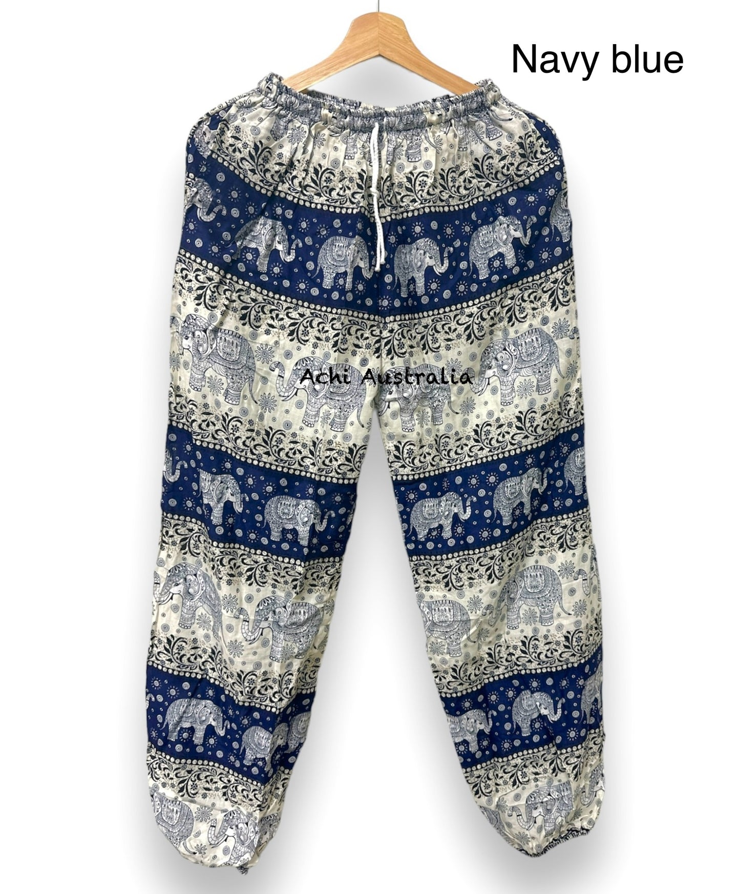 Elastic waist Print Elephant Pant