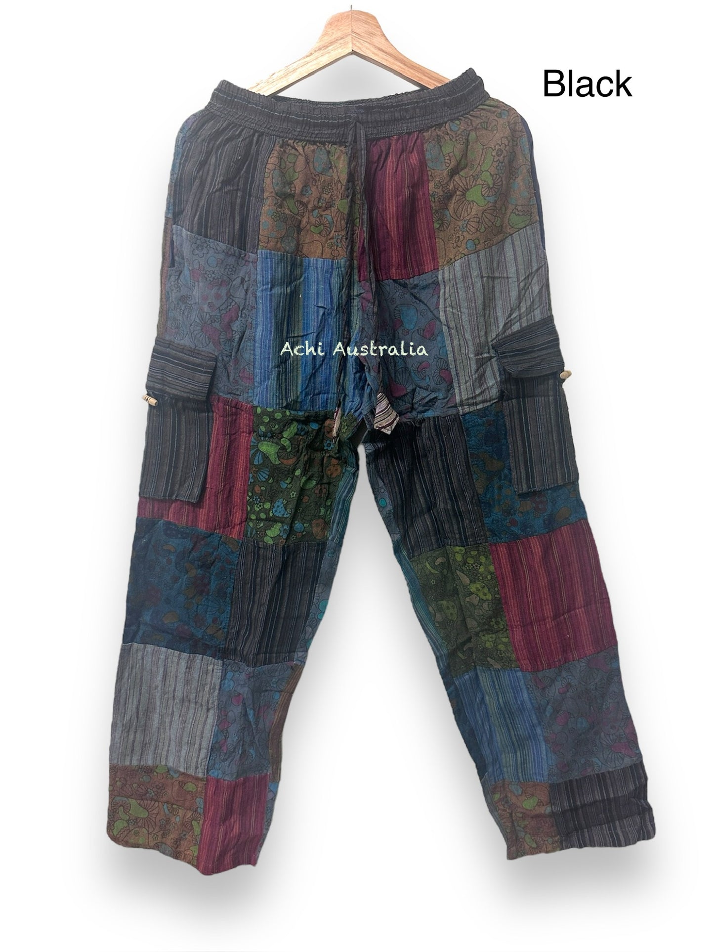 Patch mushrooms print Cargo Pants