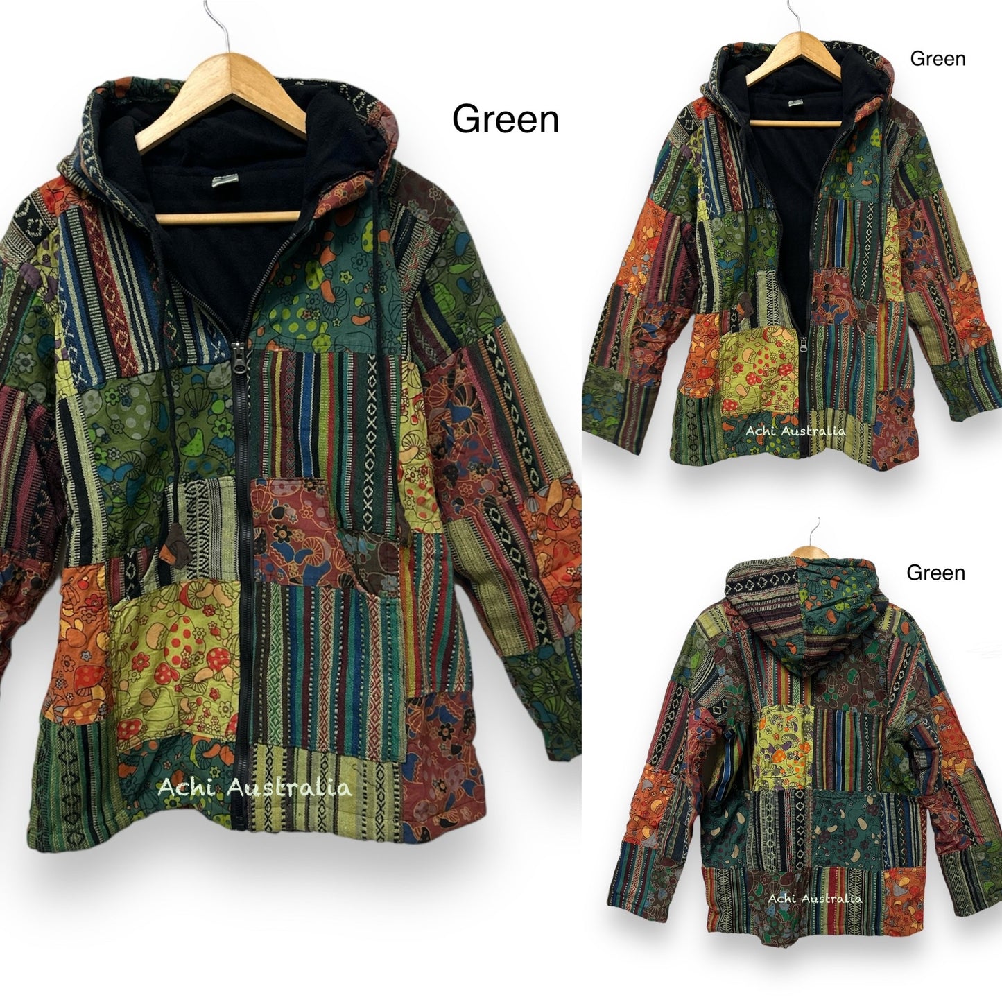 Patch Mushroom fleece Lining Jacket for both men & women