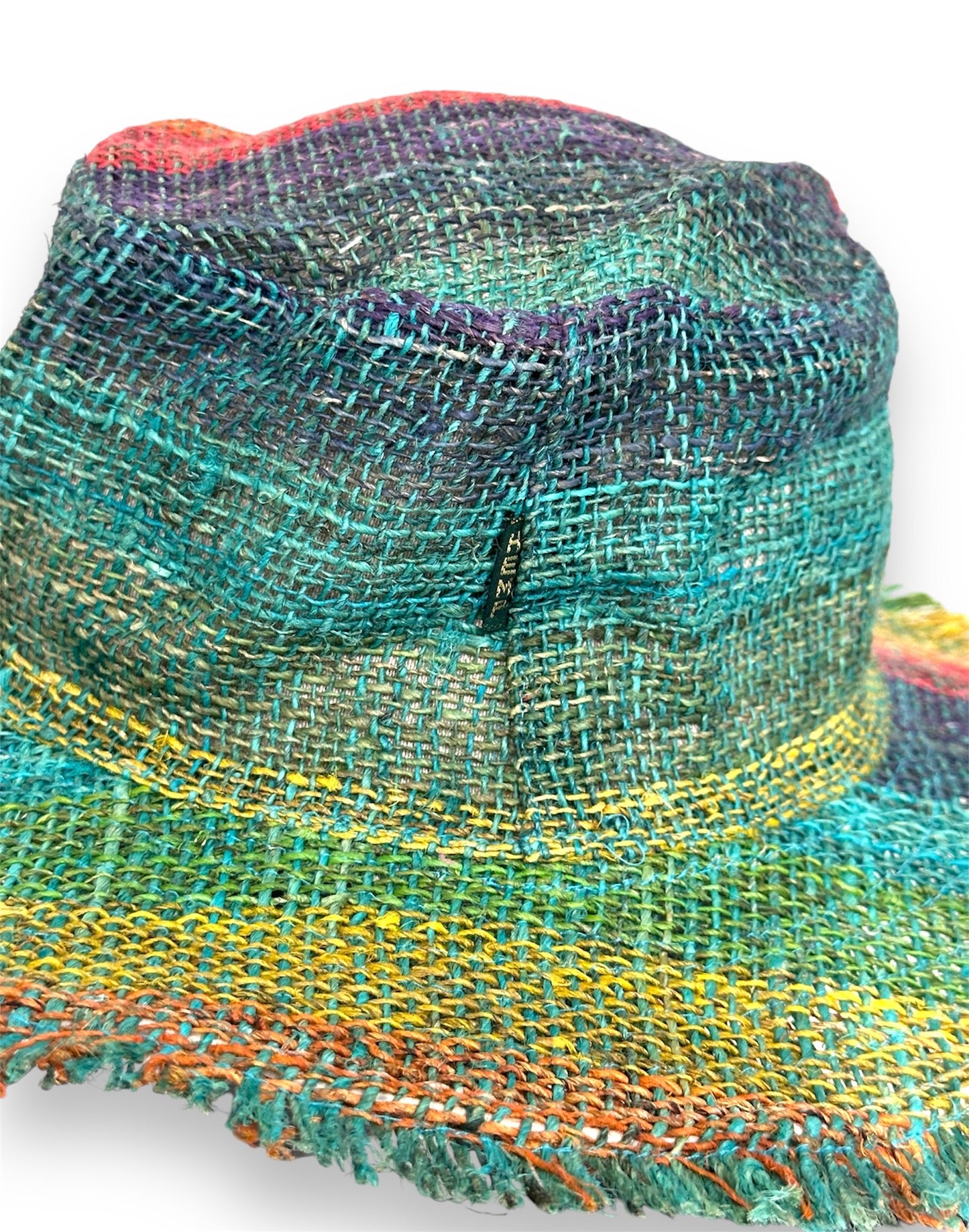 Rainbow Hemp Hat with extra lining