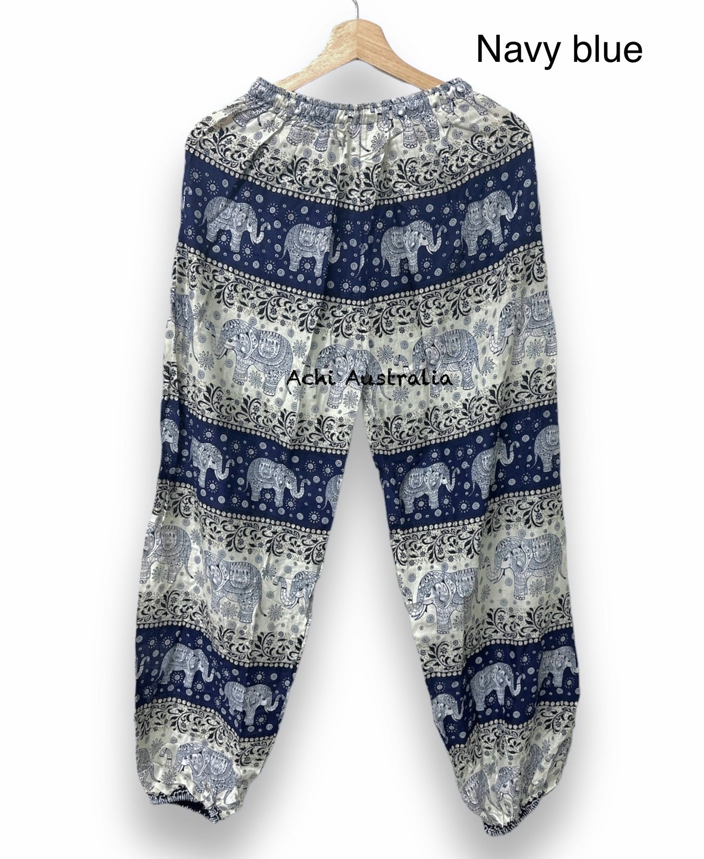 Elastic waist Print Elephant Pant