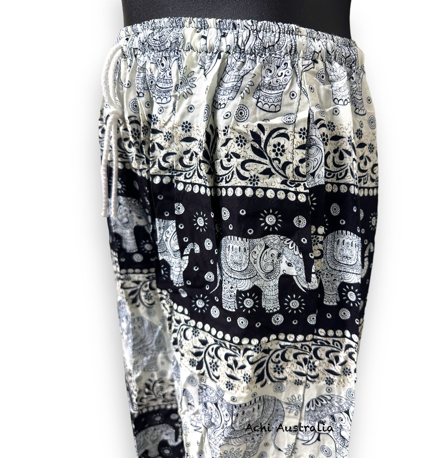 Elastic waist Print Elephant Pant