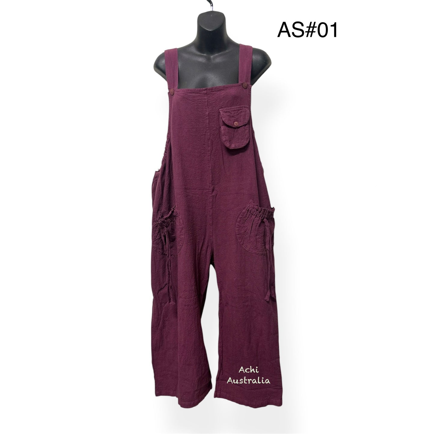Thick Cotton Jumpsuit with wide leg and super comfortable