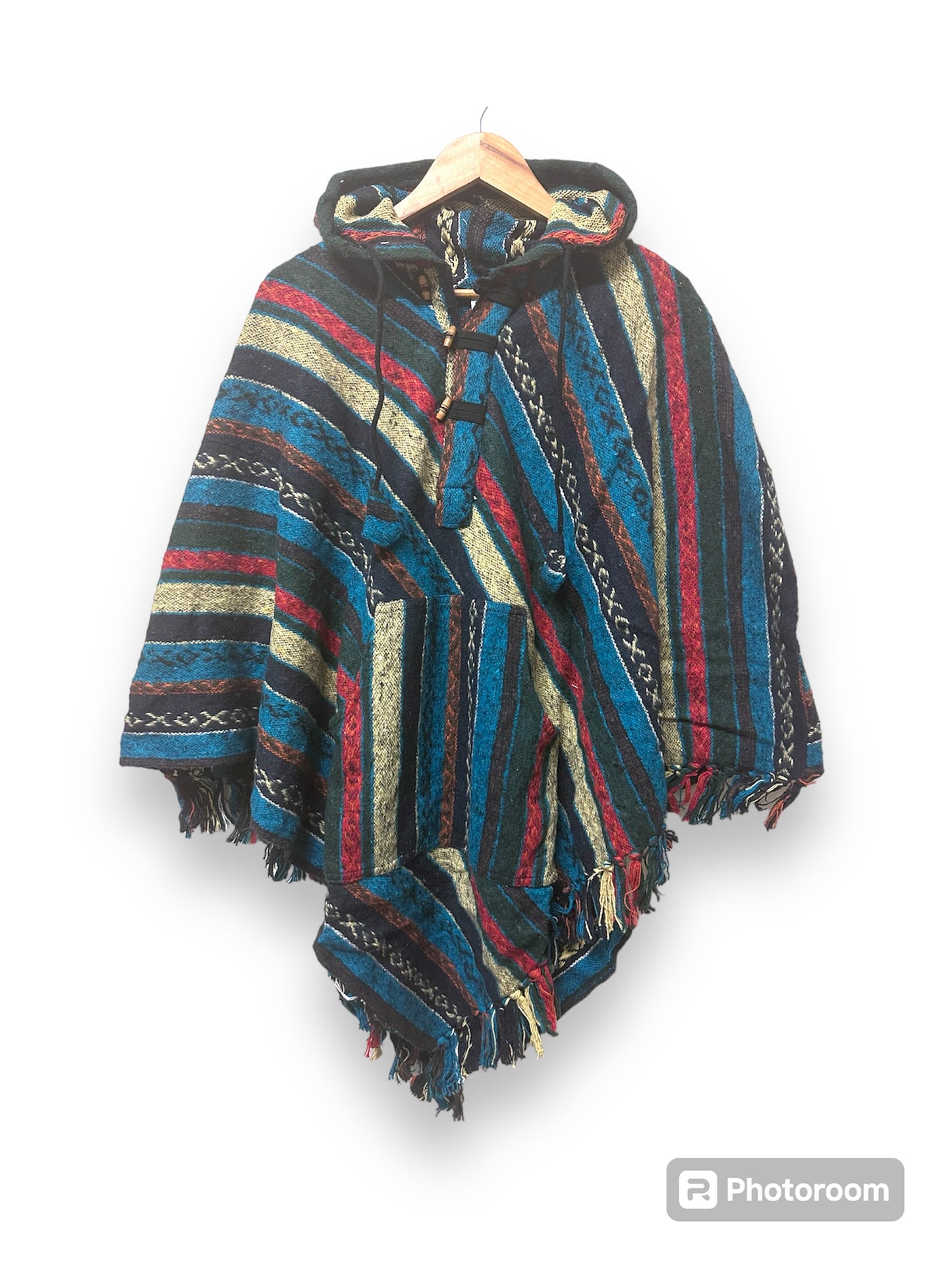 Boho Hippie Cotton Triangle Poncho