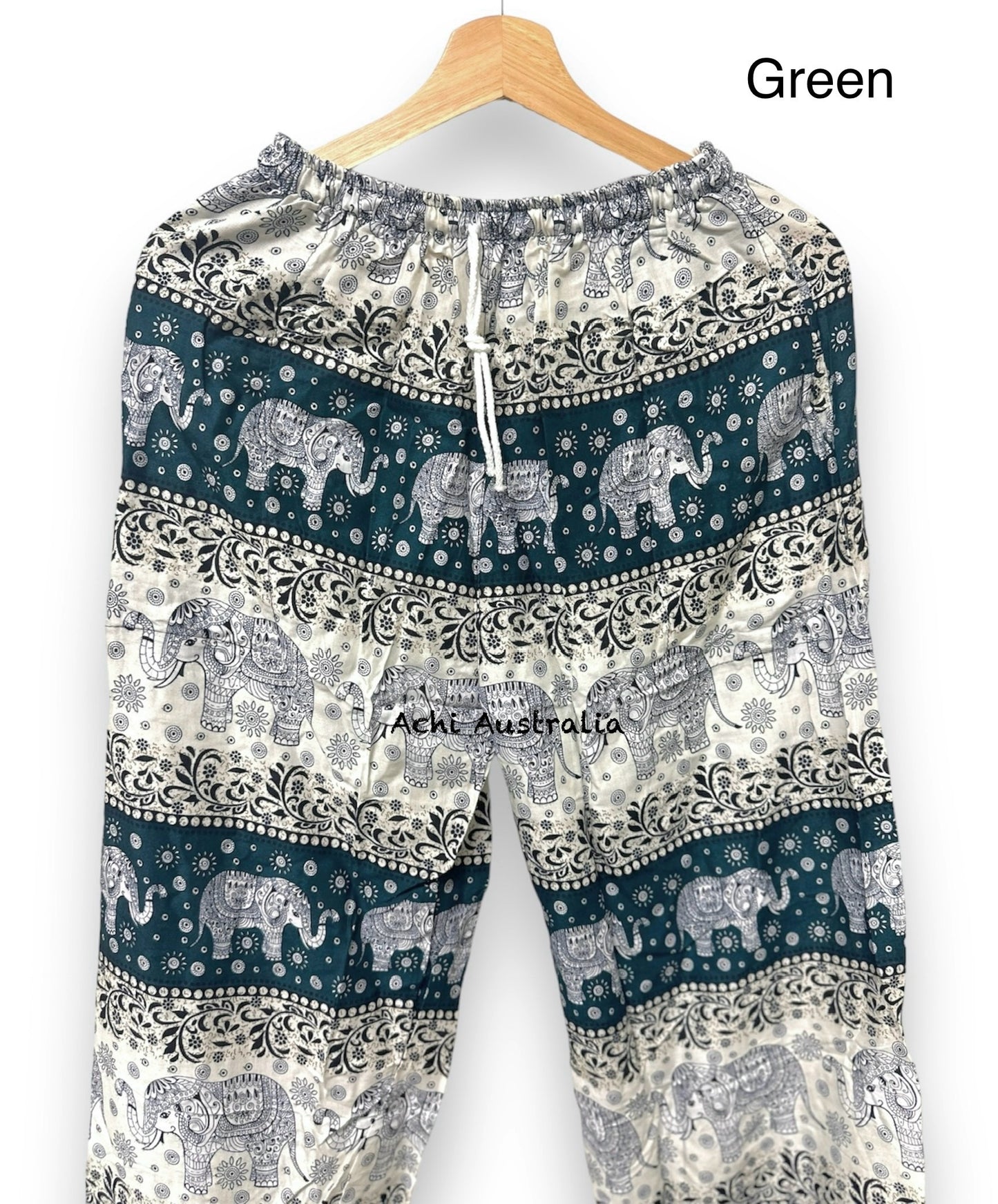 Elastic waist Print Elephant Pant