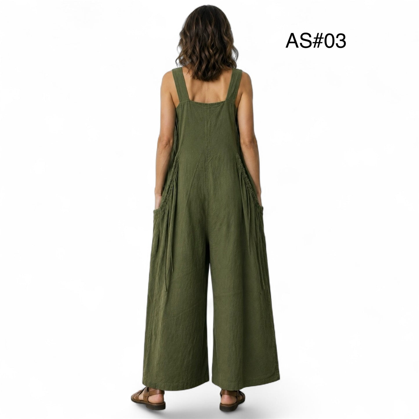 Thick Cotton Jumpsuit with wide leg and super comfortable