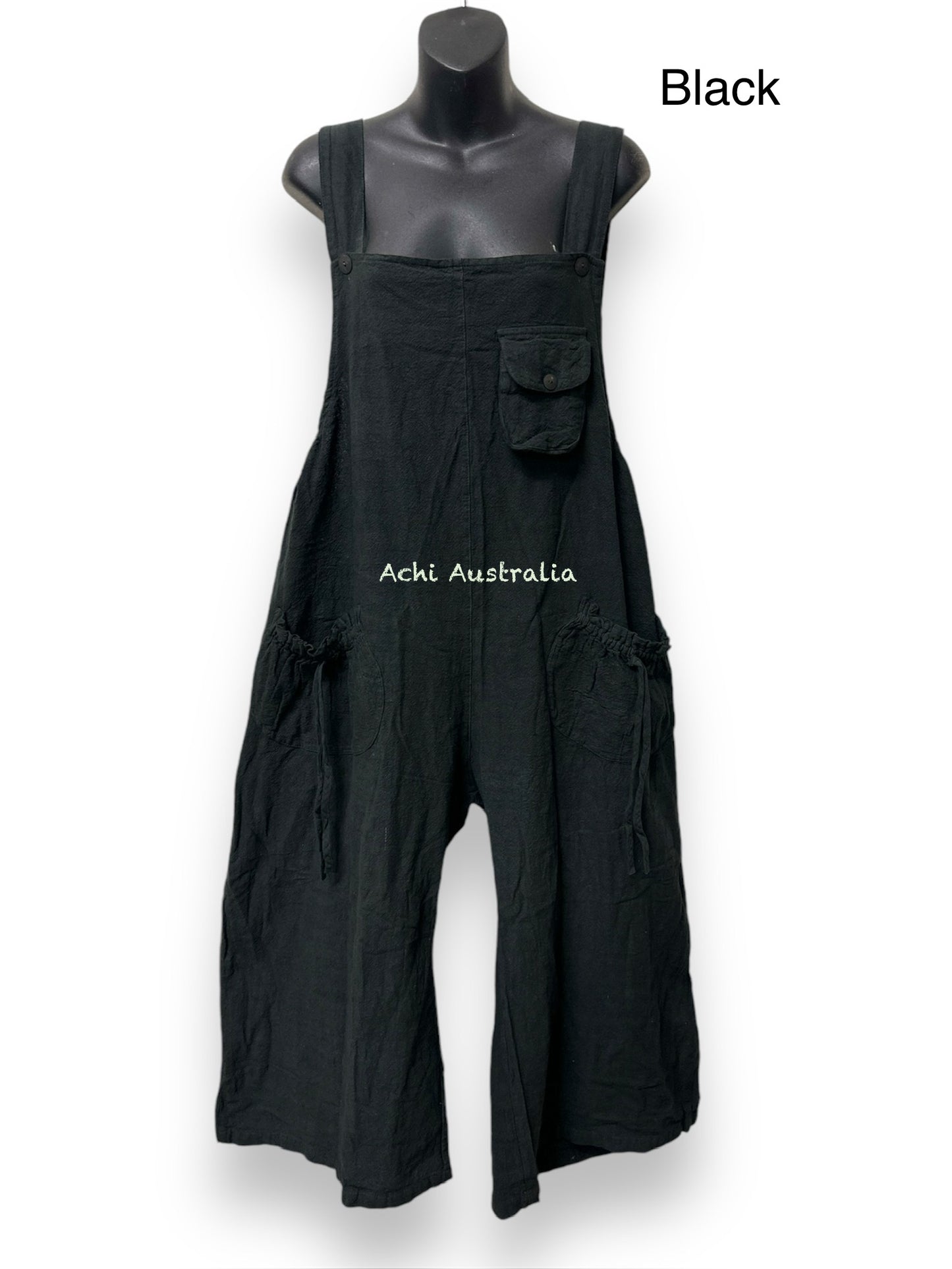 Women Cotton Jumpsuit with wide leg and super comfortable.