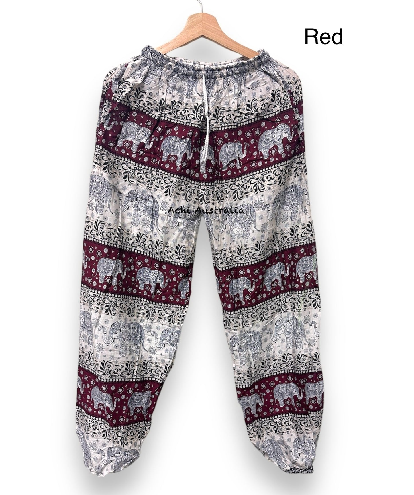 Elastic waist Print Elephant Pant