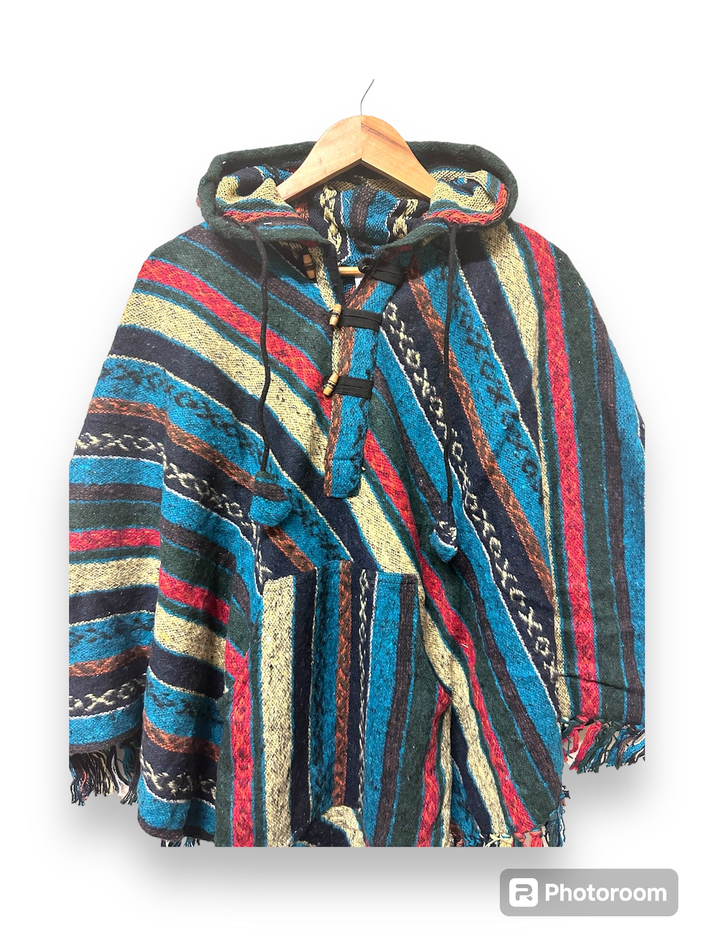 Boho Hippie Cotton Triangle Poncho