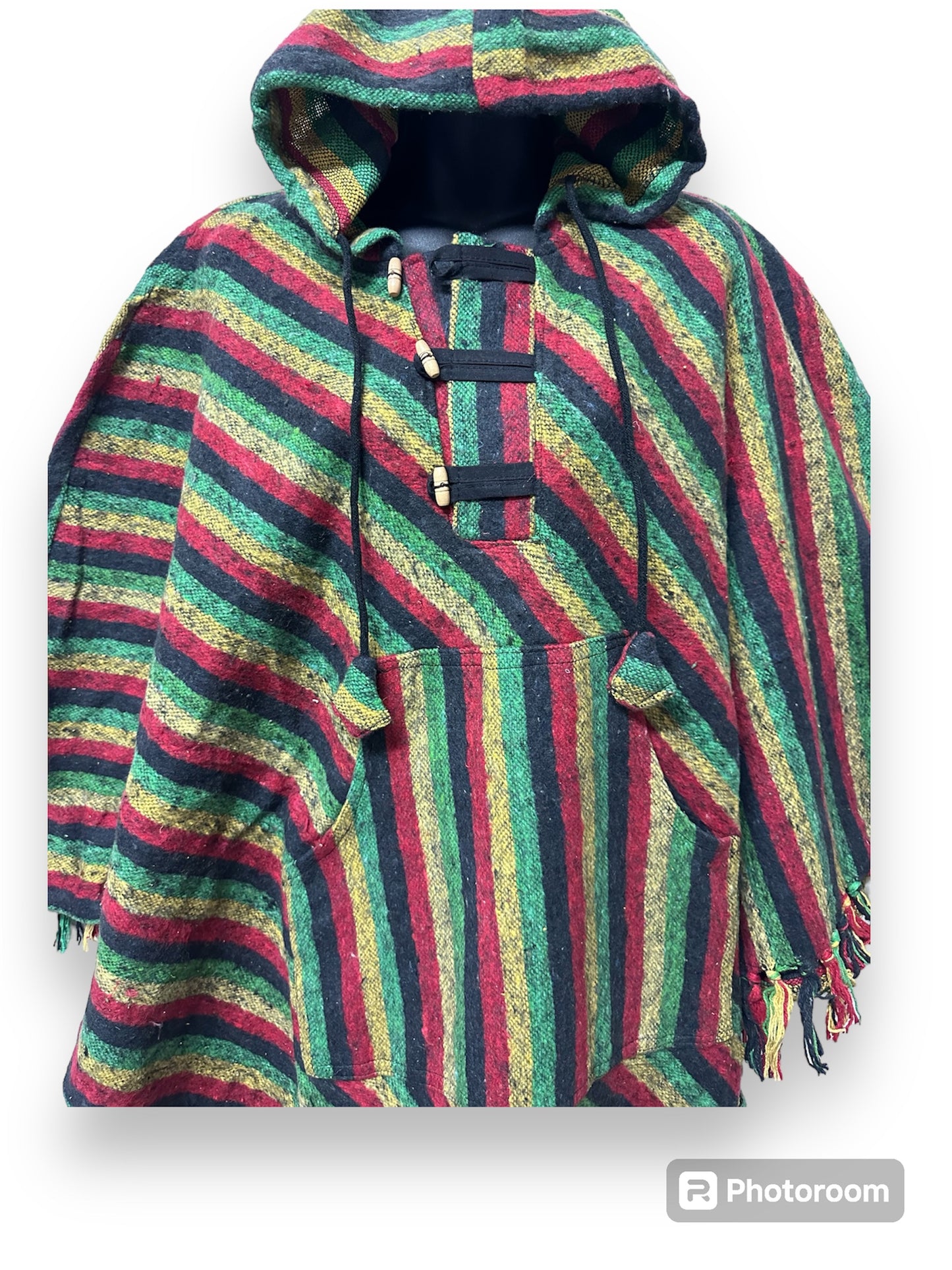 Boho Hippie Cotton Triangle Poncho