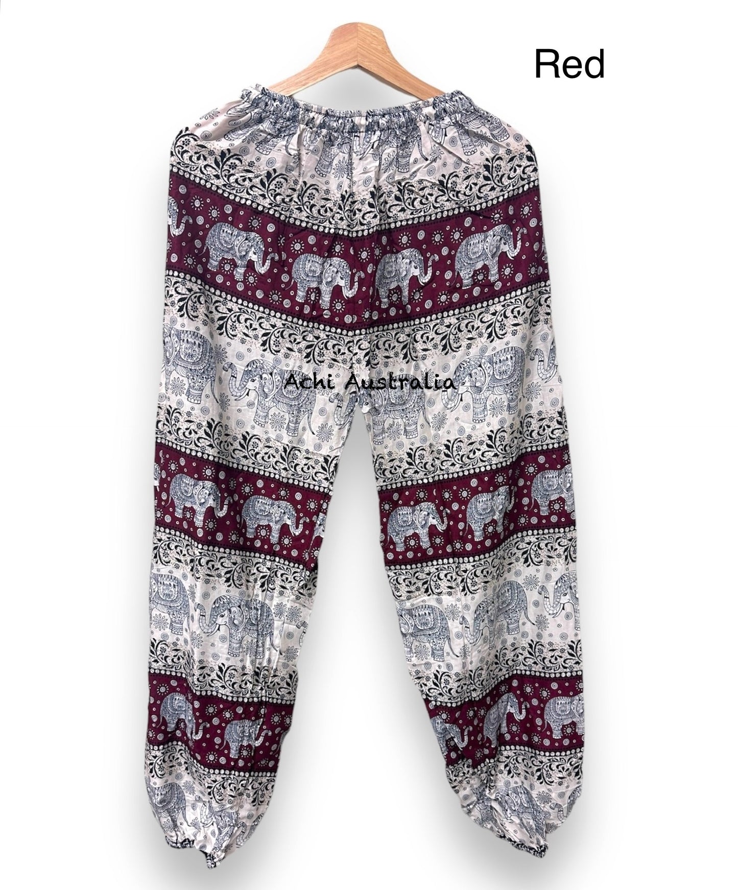 Elastic waist Print Elephant Pant