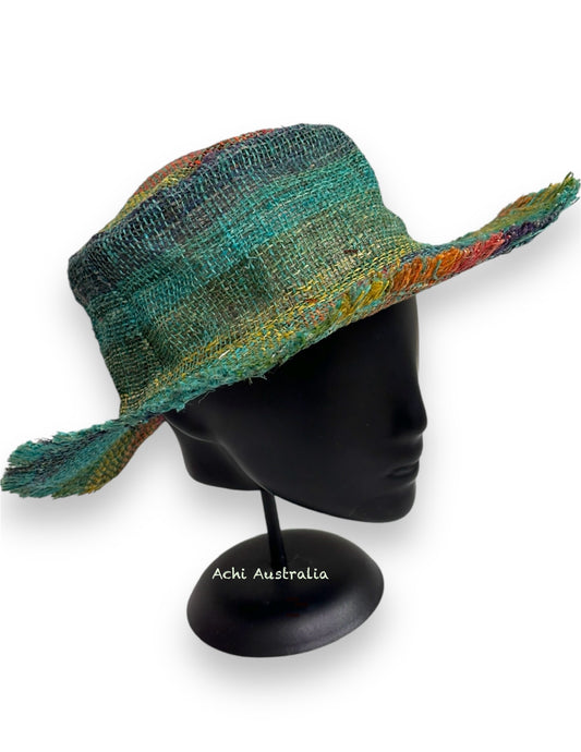 Rainbow Hemp Hat with extra lining