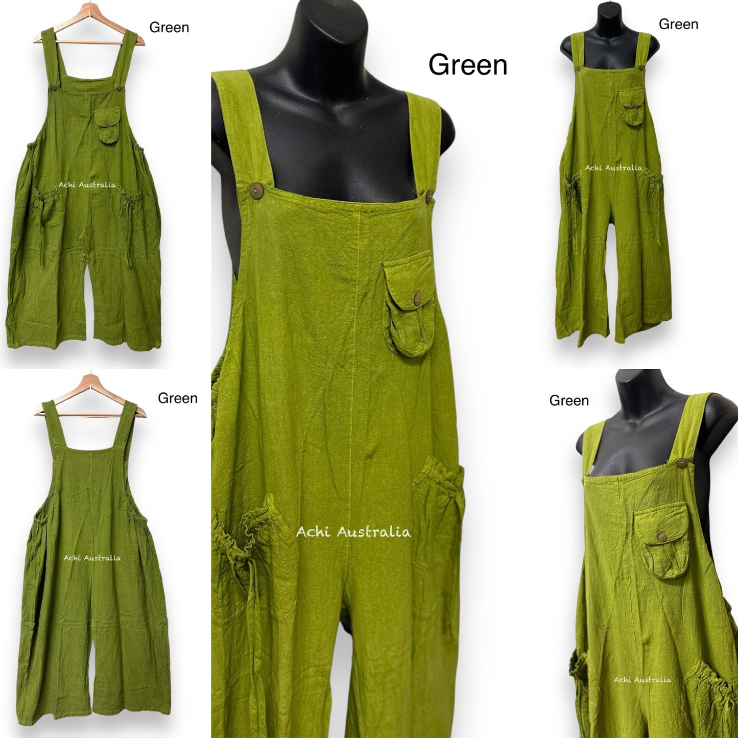 Women Cotton Jumpsuit with wide leg and super comfortable.