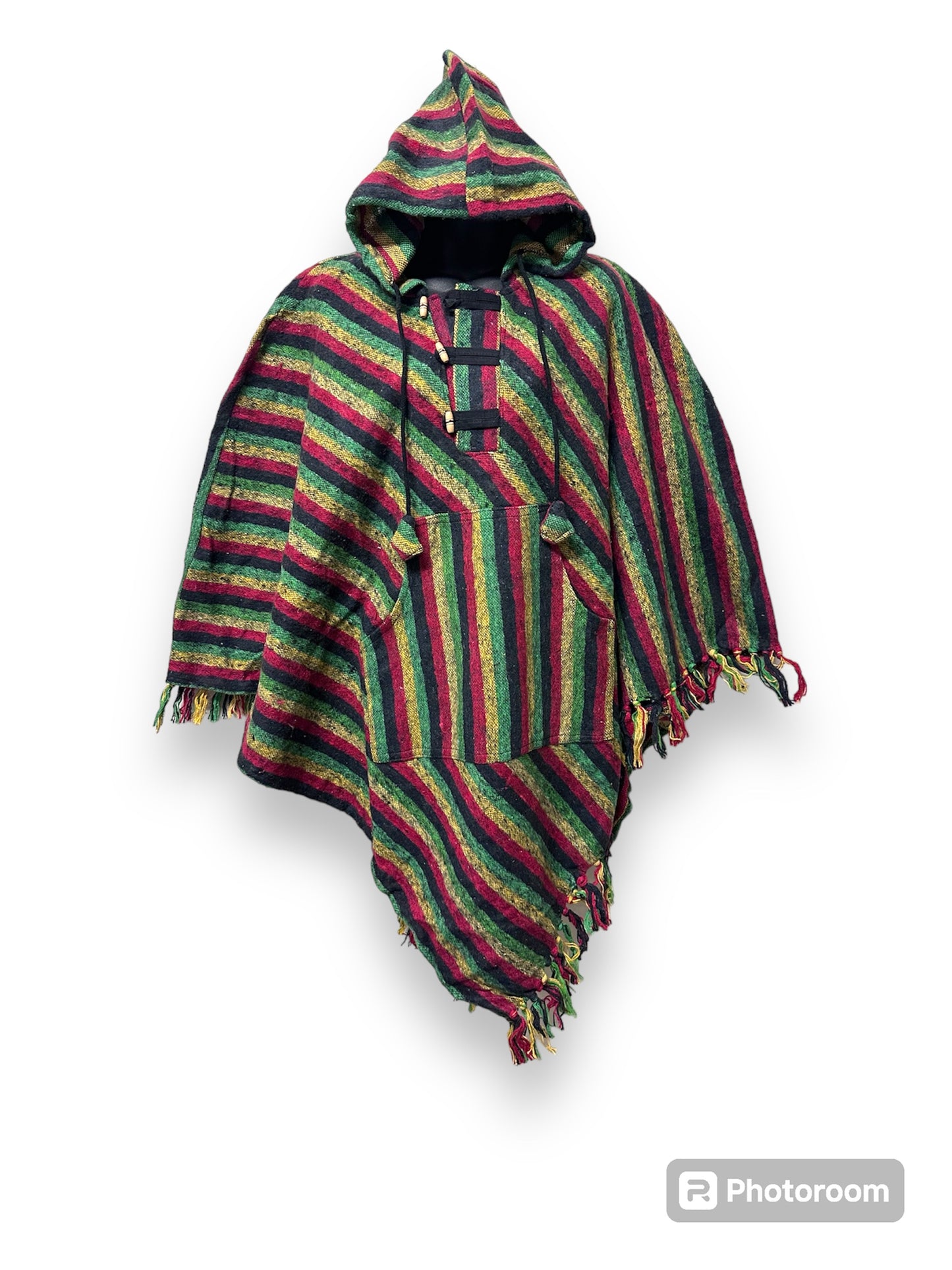 Boho Hippie Cotton Triangle Poncho