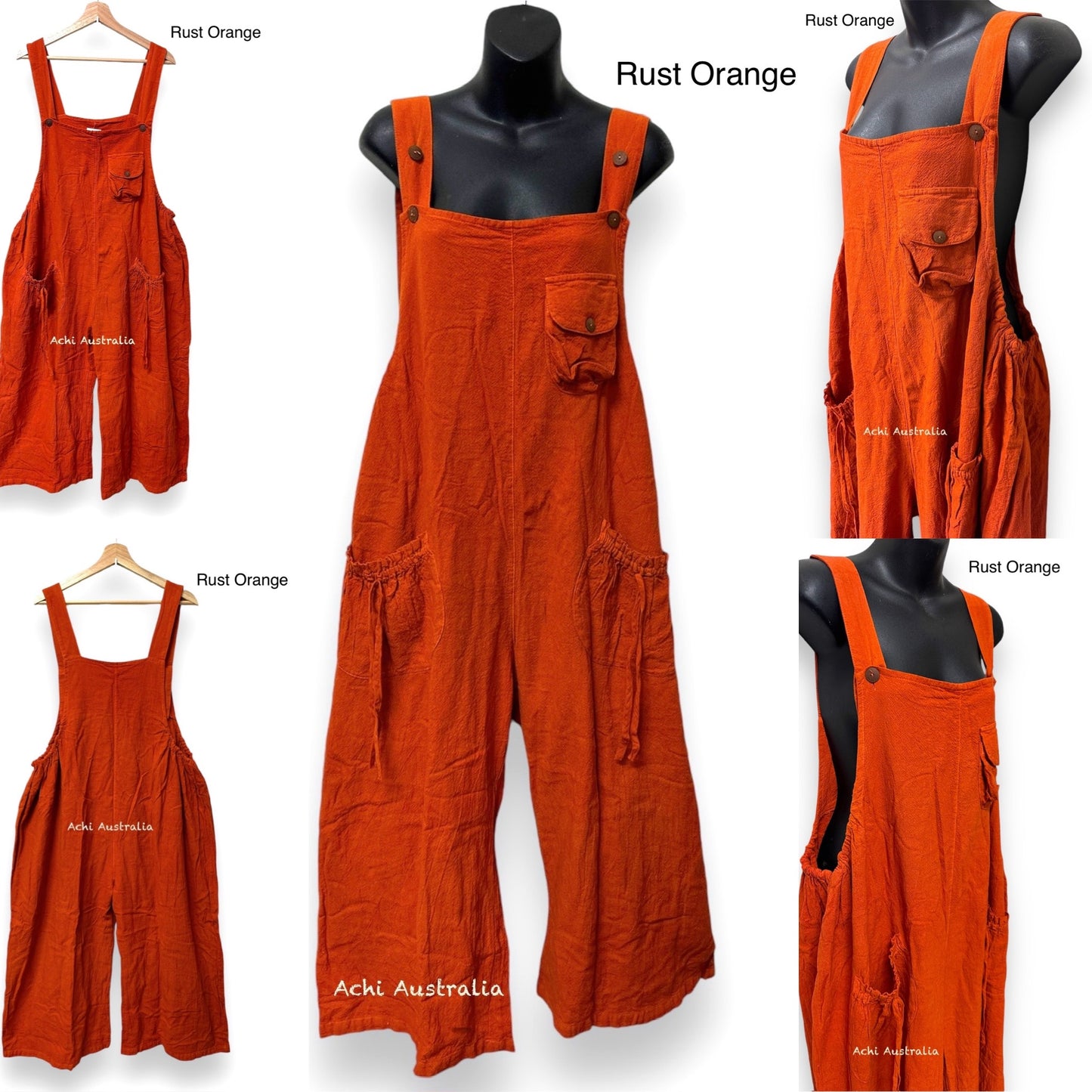 Women Cotton Jumpsuit with wide leg and super comfortable.