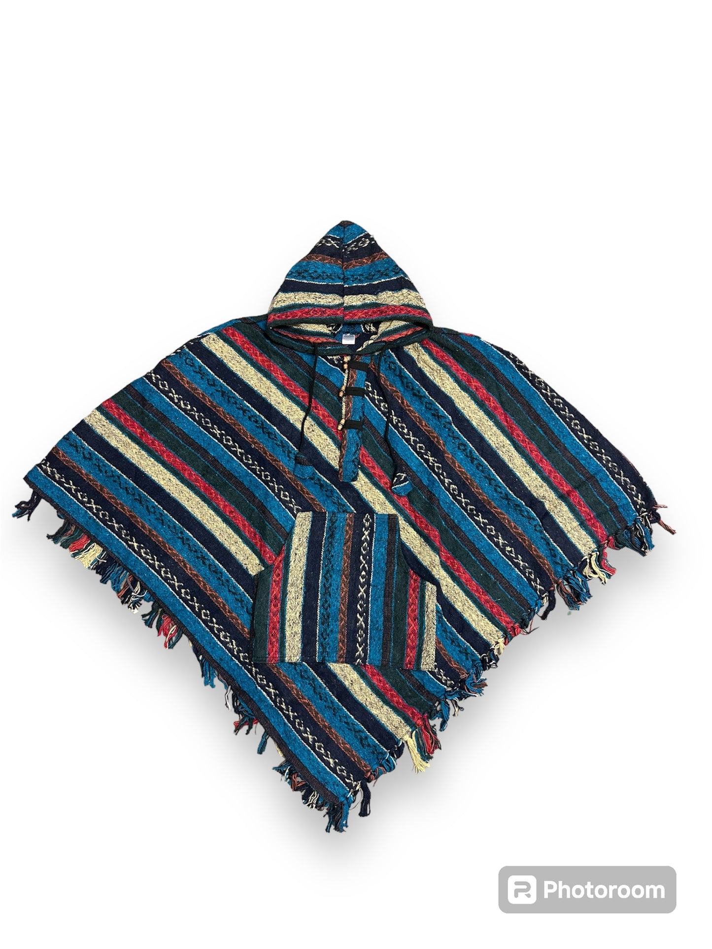 Boho Hippie Cotton Triangle Poncho