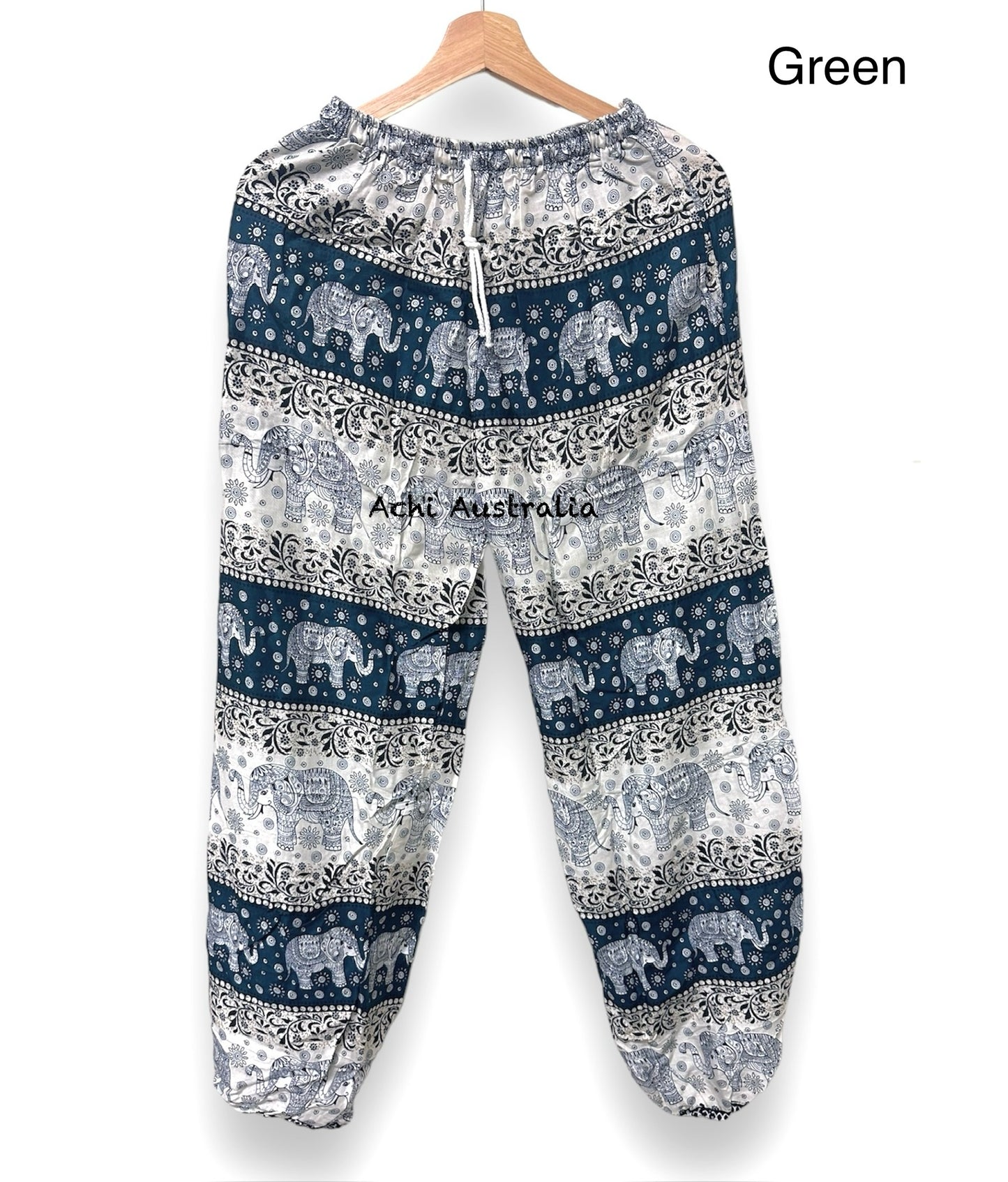 Elastic waist Print Elephant Pant