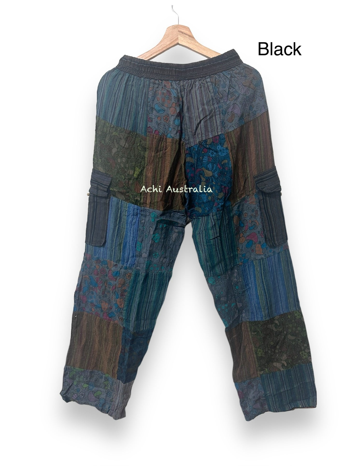 Patch mushrooms print Cargo Pants