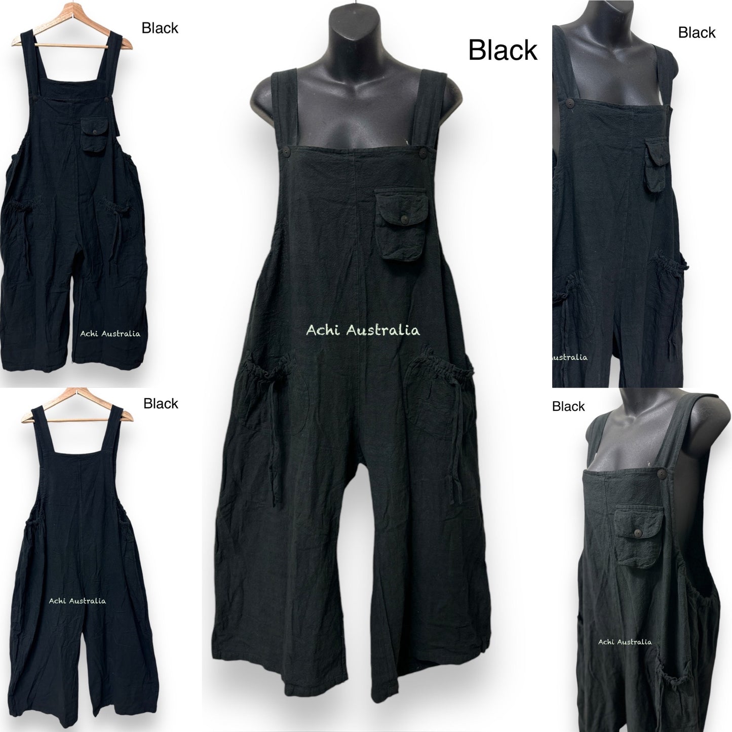 Women Cotton Jumpsuit with wide leg and super comfortable.