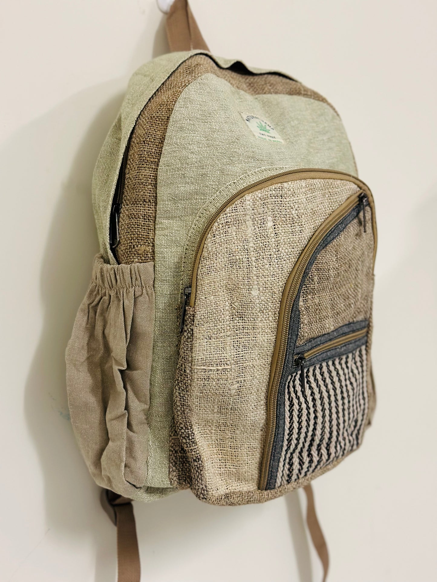 Beautiful boho Hippie Hemp/Cotton backpack