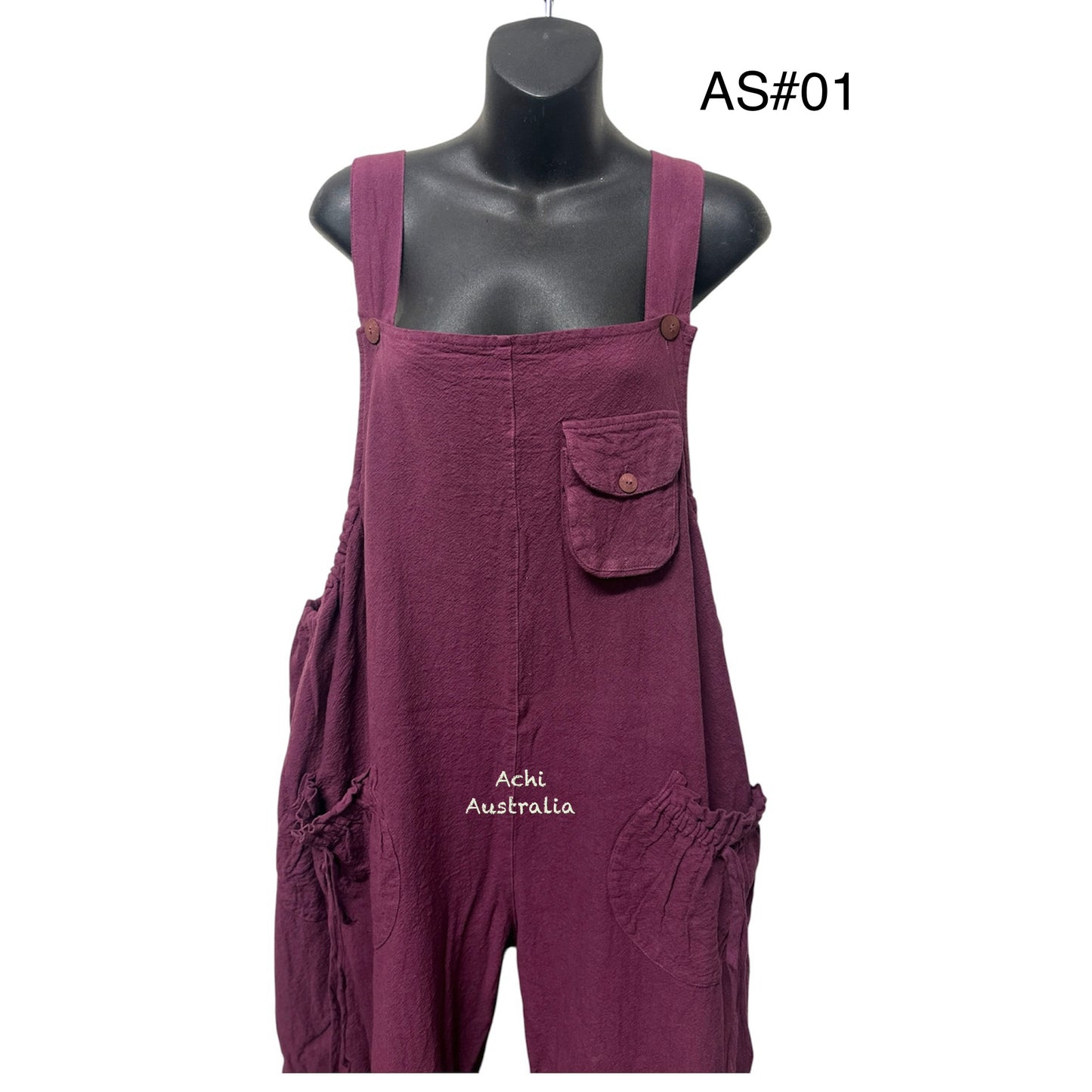 Thick Cotton Jumpsuit with wide leg and super comfortable