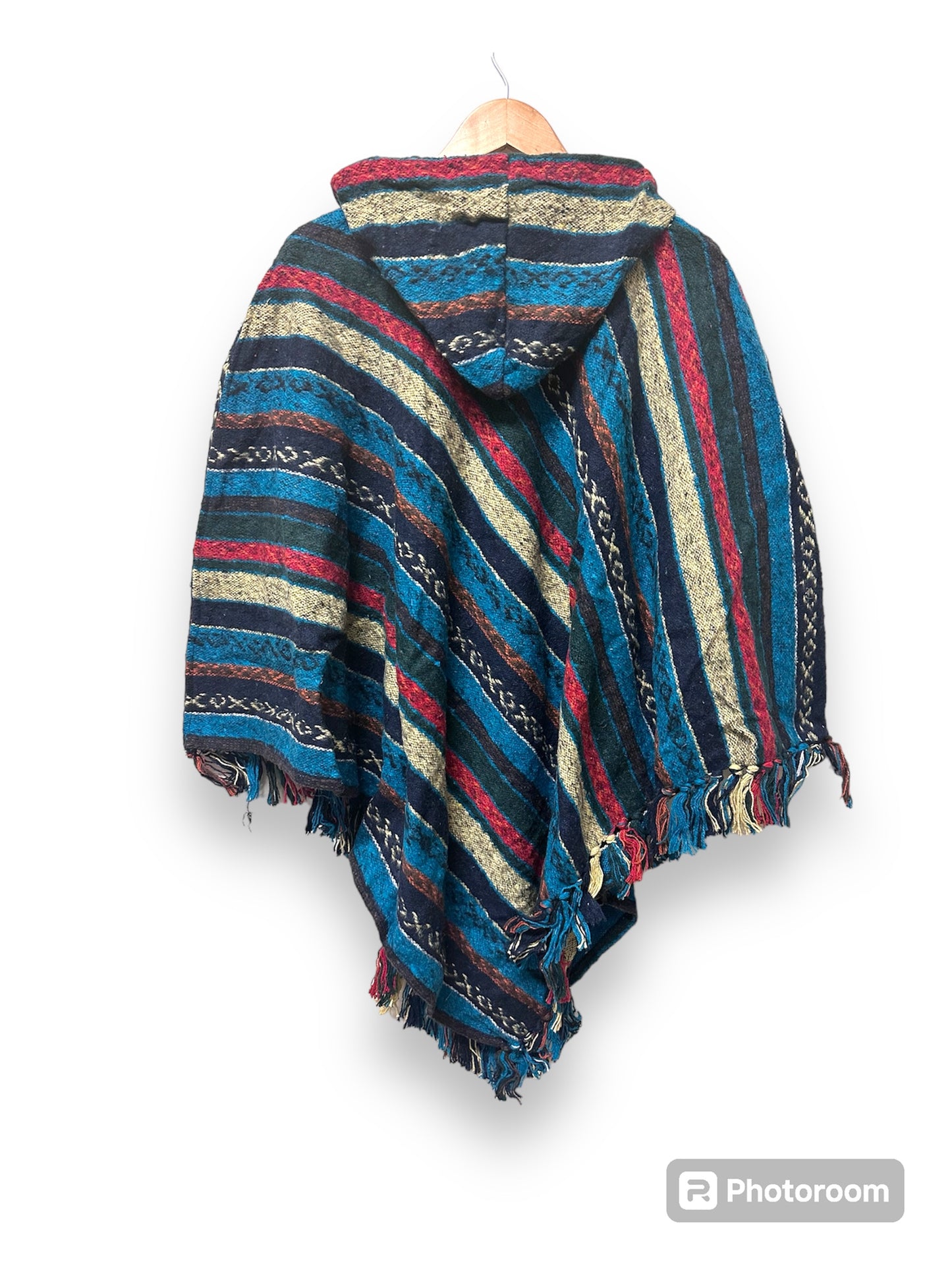 Boho Hippie Cotton Triangle Poncho