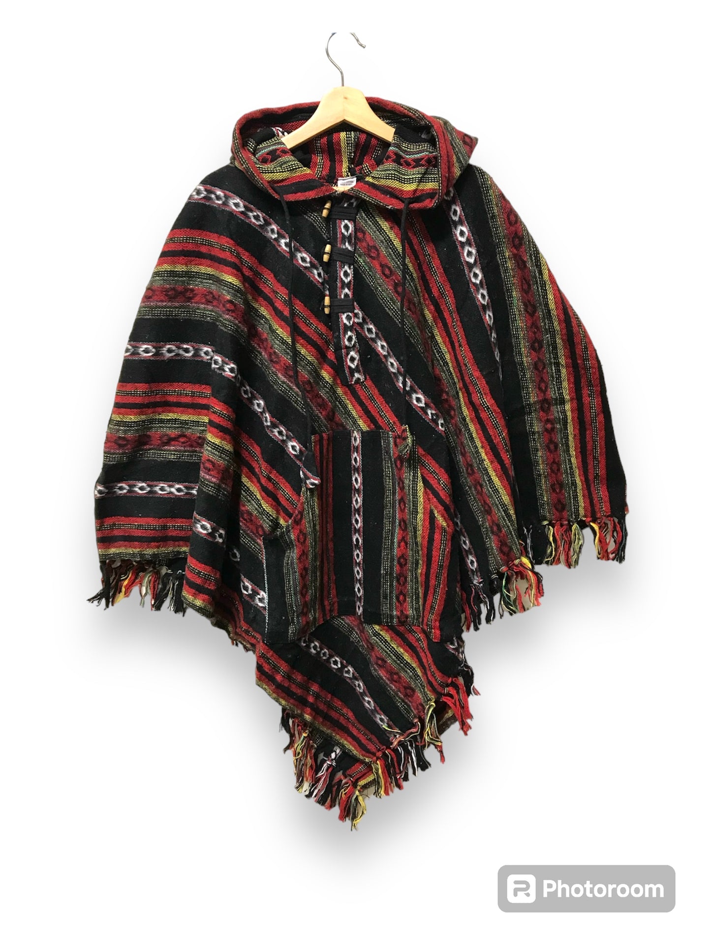 Boho Hippie Cotton Triangle Poncho