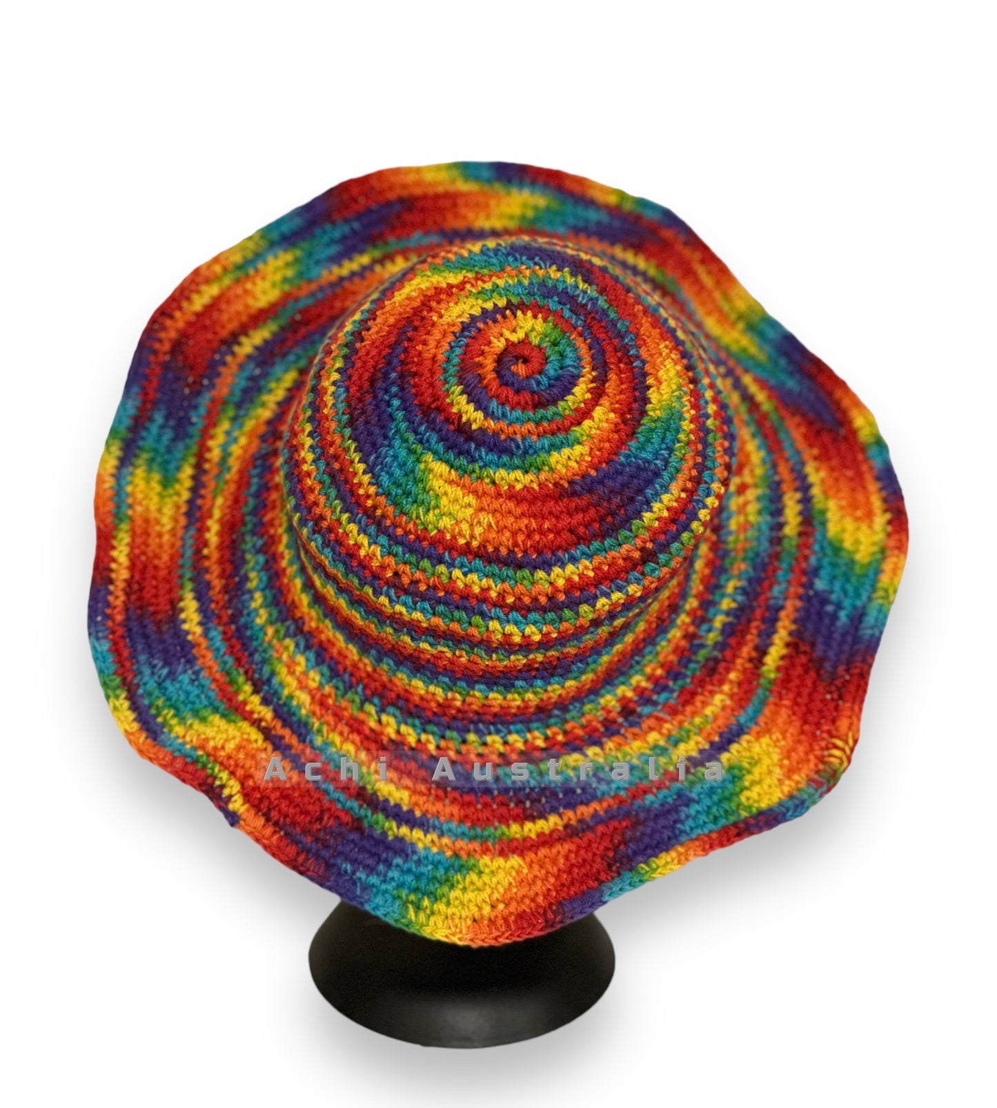 Rainbow Hemp/ Cotton Hat