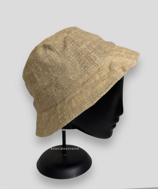 Natural Hemp bucket Hatg