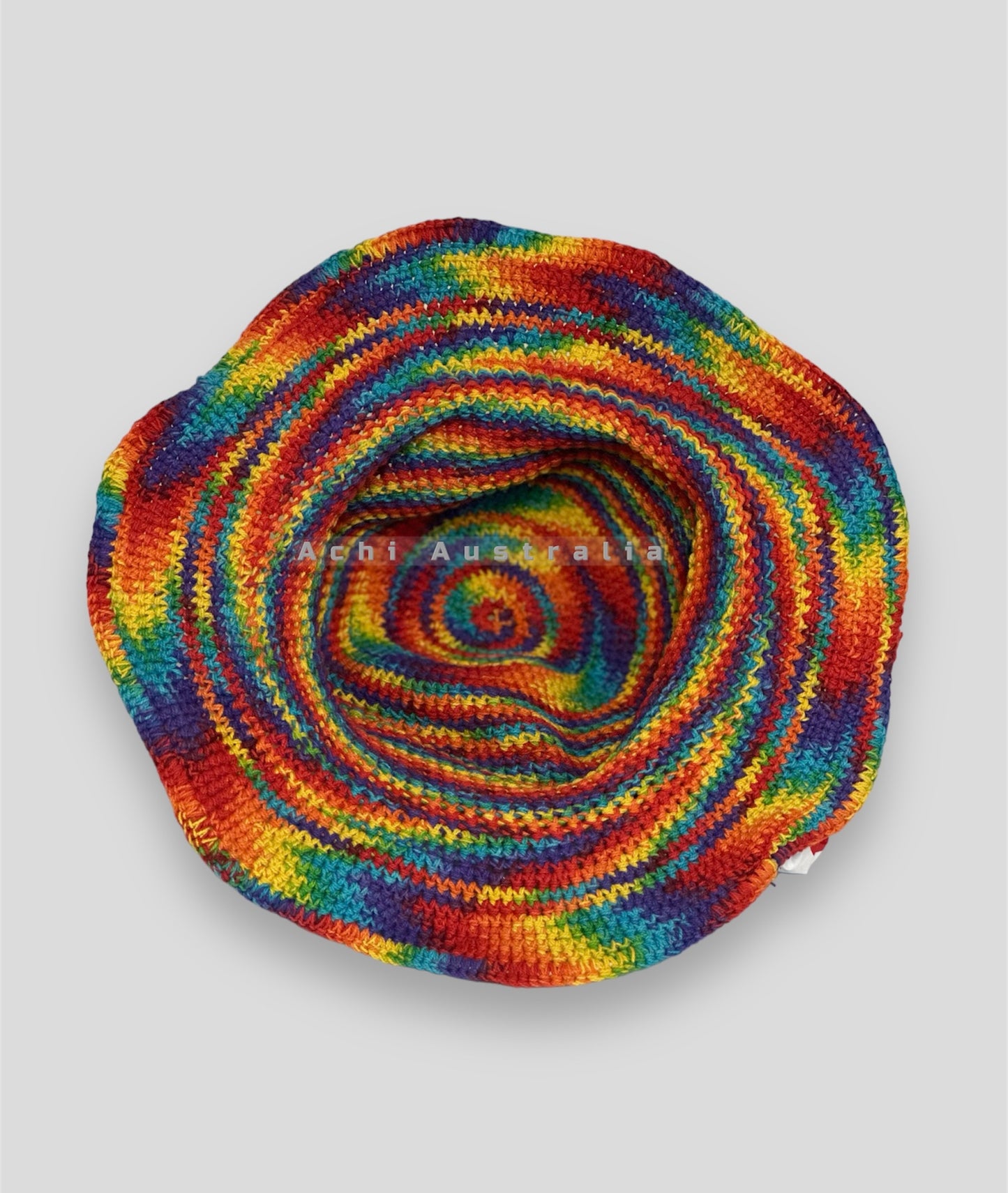 Rainbow Hemp/ Cotton Hat