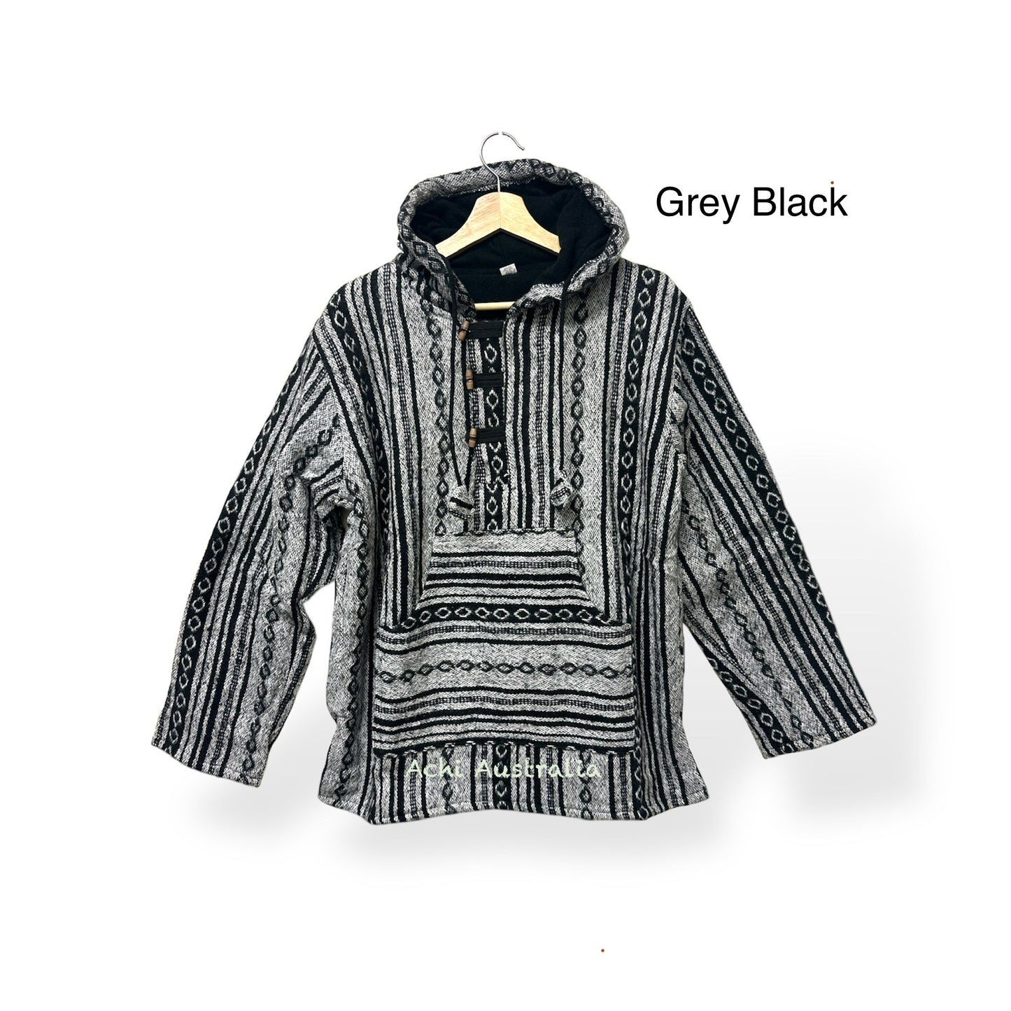 Unisex Pullover Cotton Hoodie Jacket with Fleece lining