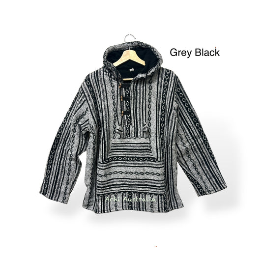 Unisex Pullover Cotton Hoodie Jacket with Fleece lining